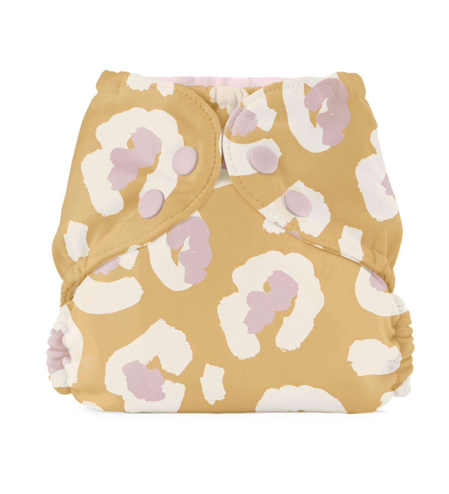 Esembly Waterproof Cloth Diaper Cover - Size 1 (7-17lbs) Sahara | Leak-Proof & Breathable Swim Diaper | Snap Closure Reusable Diaper for Prefolds, Flats & Fitteds - Buy Online on SooperMarket.com