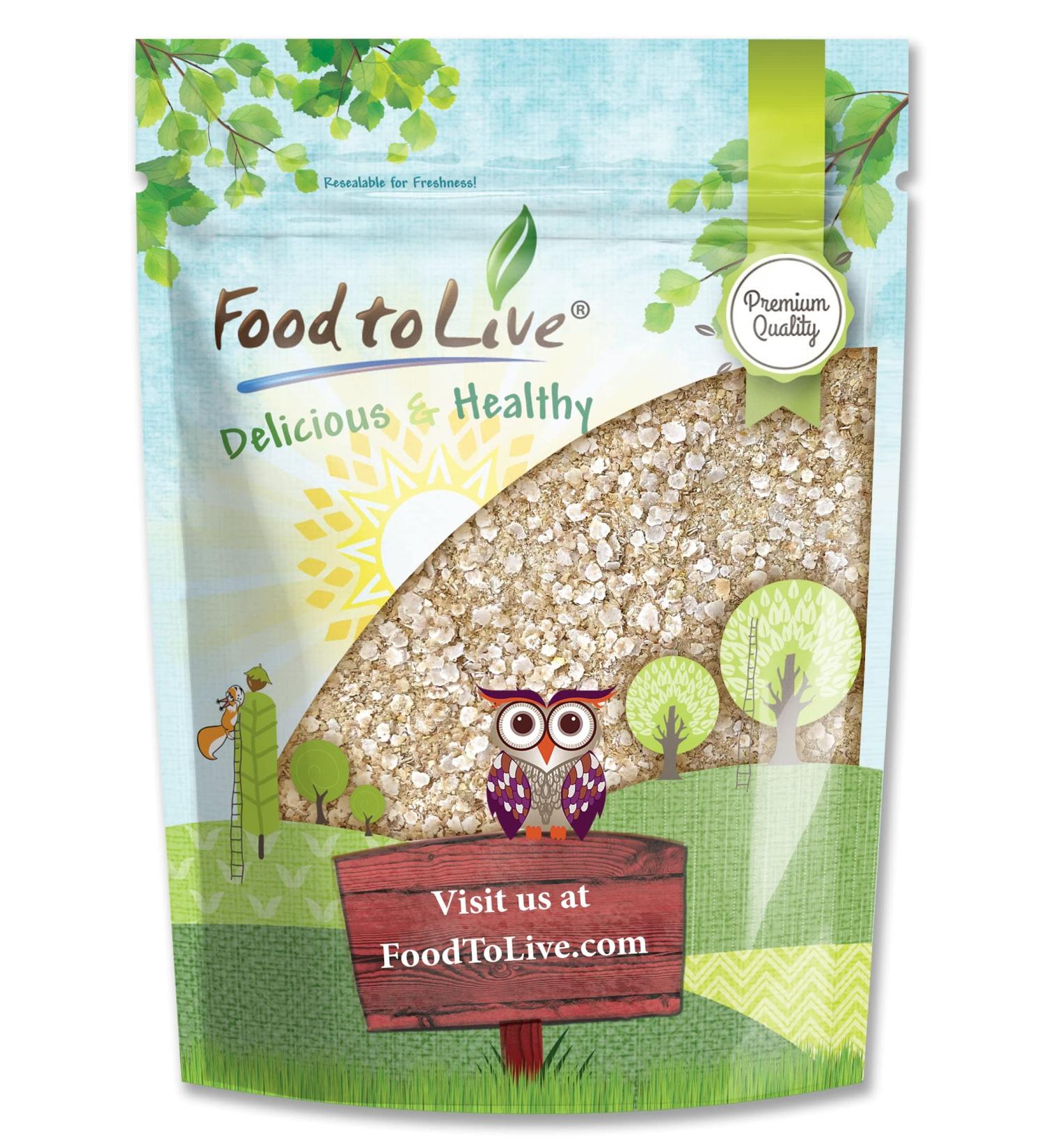 White Quinoa Flakes 1lb - Pressed Whole Grain Seeds, High Protein, Riboflavin, Raw, Kosher, Vegan - Ideal Oatmeal Substitute for Baking, Yogurt, Granola - Bulk Pack of 1 - Buy Online on SooperMarket.com