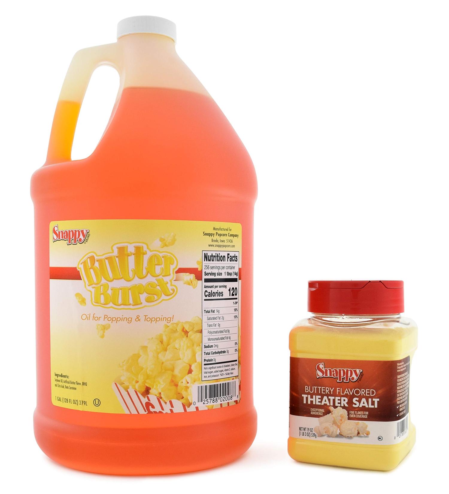 Snappy Butter Burst Popcorn Kit with Theater Salt - Buttery Flavored - Buy Online on SooperMarket.com