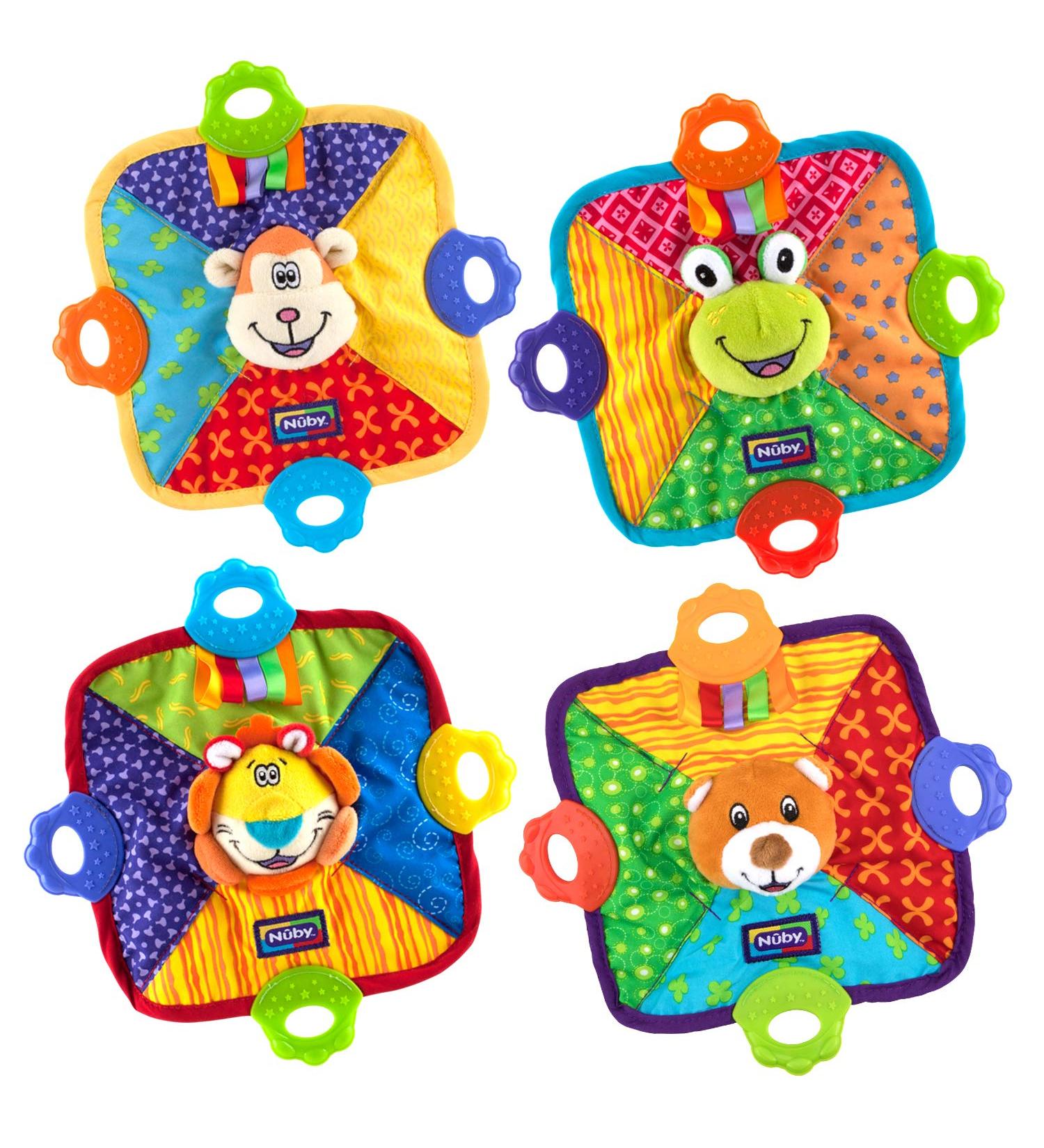 Nuby Teething Blankie - Assorted Colors 1 Count - Buy Online on SooperMarket.com