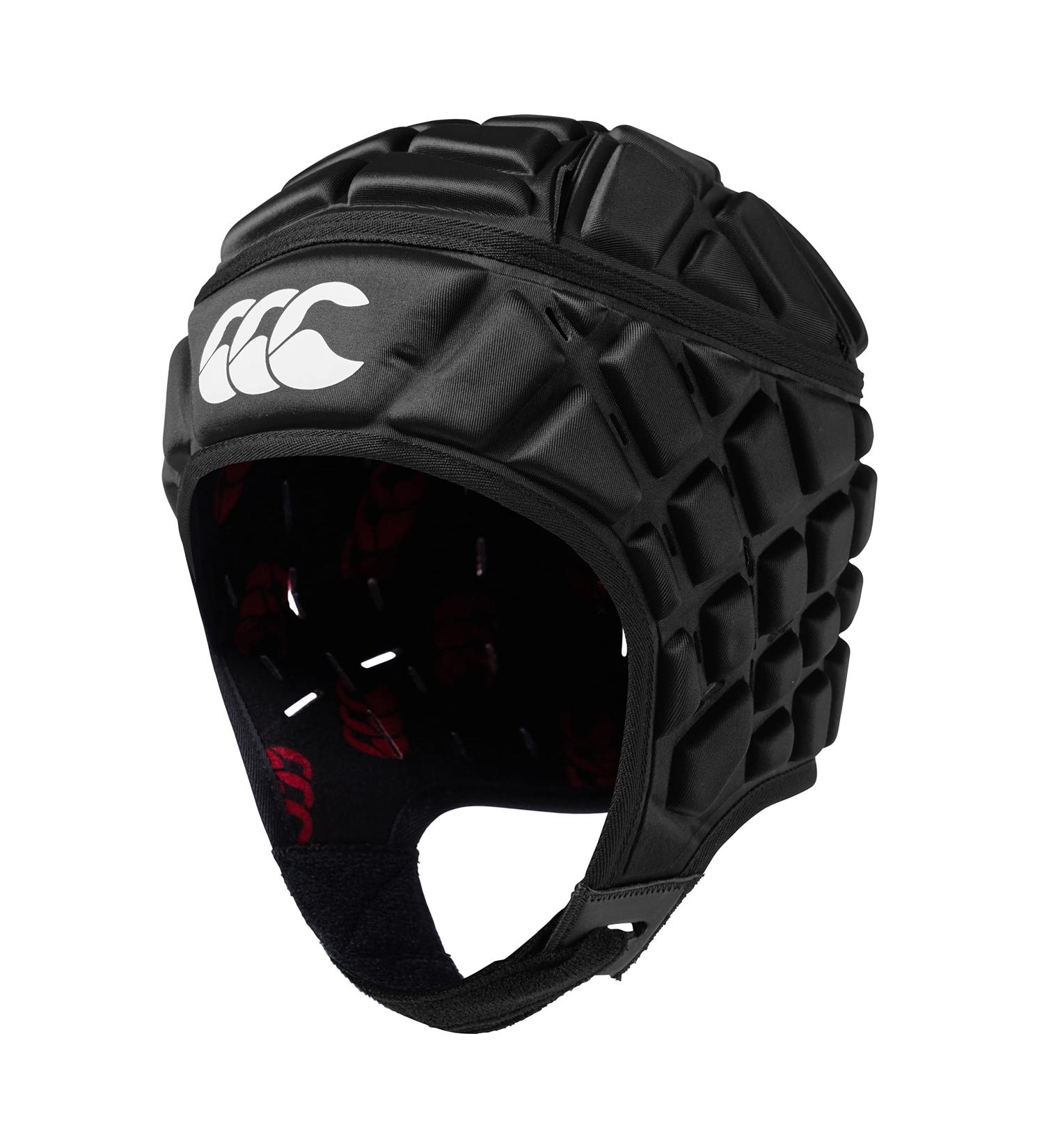 Canterbury CCC Rugby Raze Headguard - Full Coverage Scrum Cap with Soft-Edged Chin Strap - Black - Large - Buy Online on SooperMarket.com
