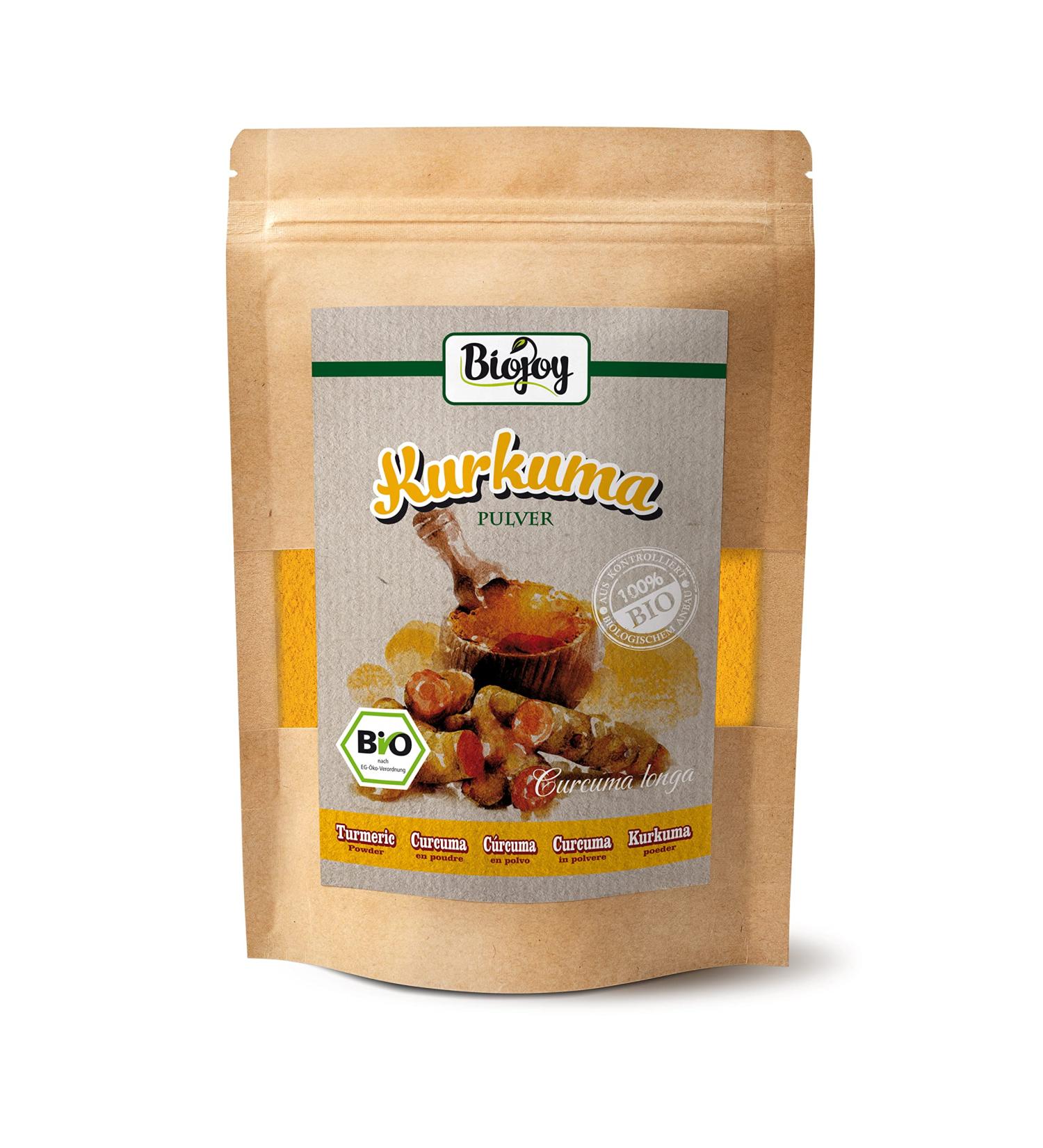 Buy Biojoy ORGANIC Turmeric Powder 250g - Premium Ground Curcuma Longa for Health & Wellness - Buy Online on SooperMarket.com