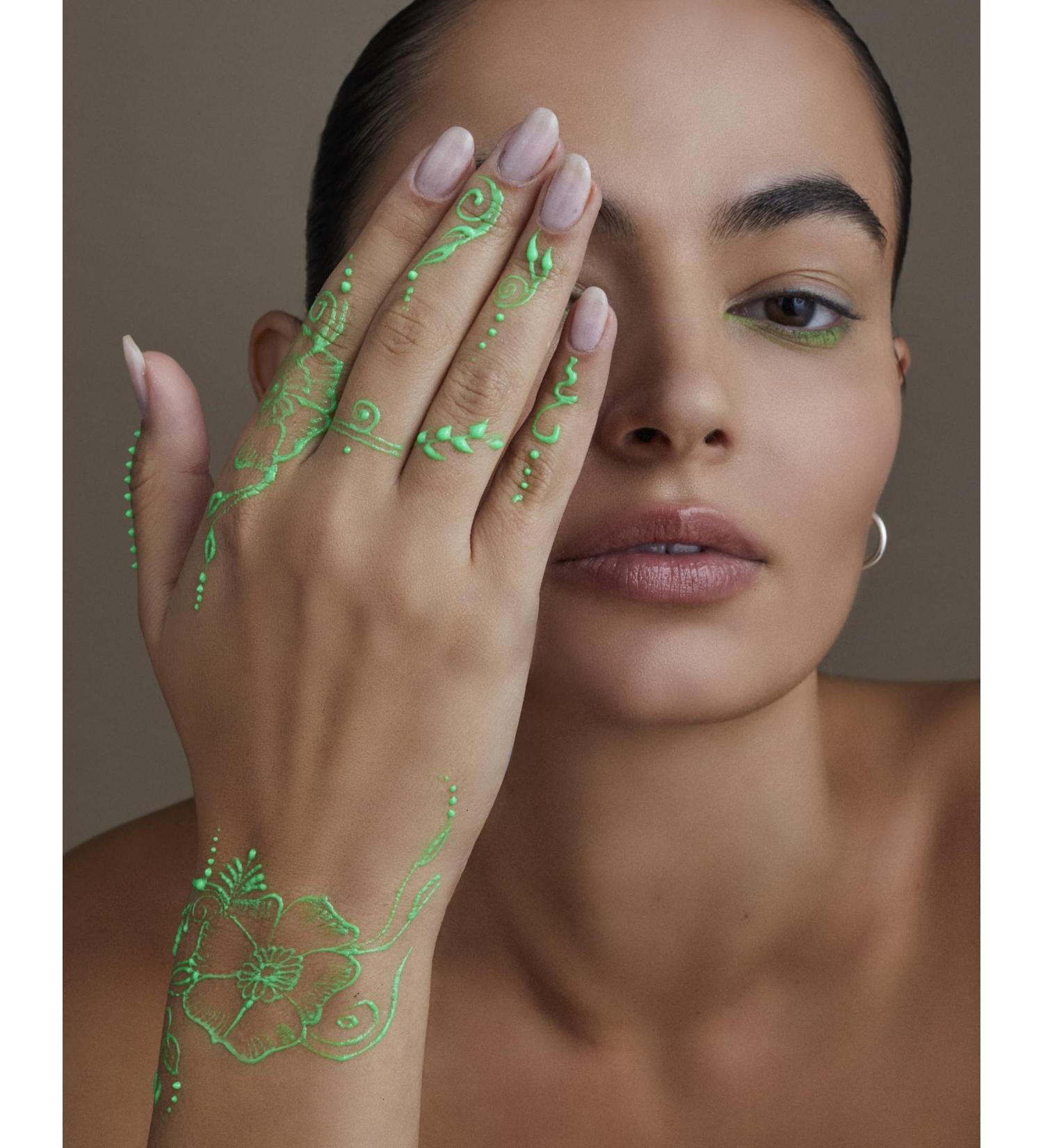 Green Neon Henna Single Cone - Buy Online on SooperMarket.com