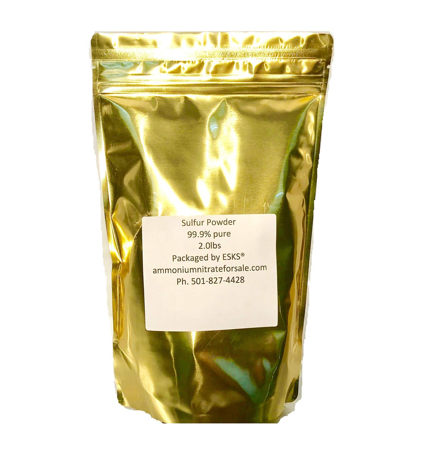 Sulfur Powder Fine Reagent Grade - 2lb | High Quality Elemental Sulfur for Various Applications - Buy Online on SooperMarket.com