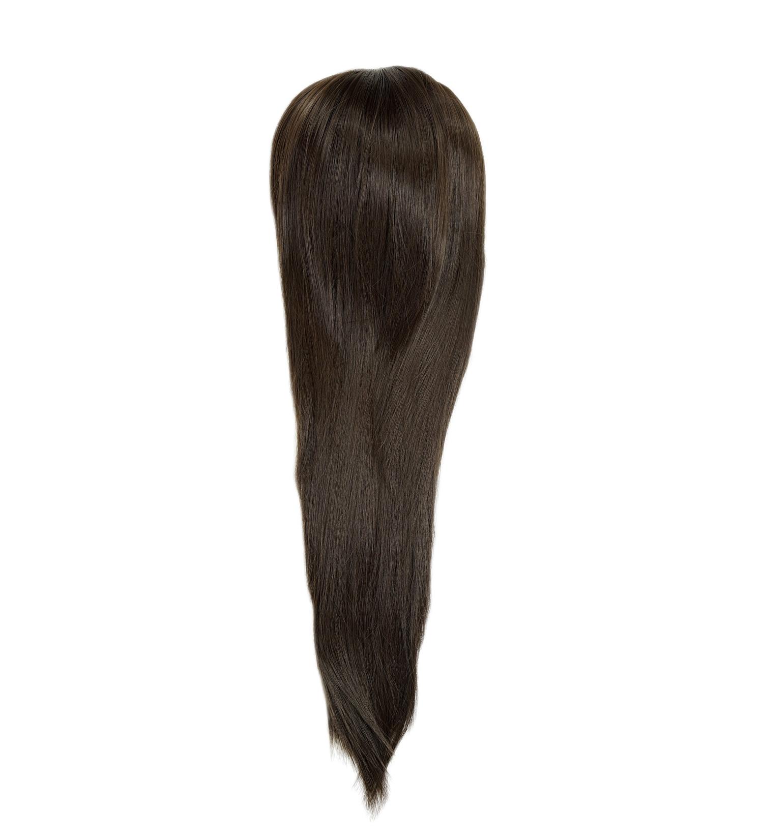 WIG ME UP - Voluminous Straight Braid Ponytail Hairpiece | 60 cm Medium Brown Mini Butterfly Clip Elastic Band - Buy Online on SooperMarket.com