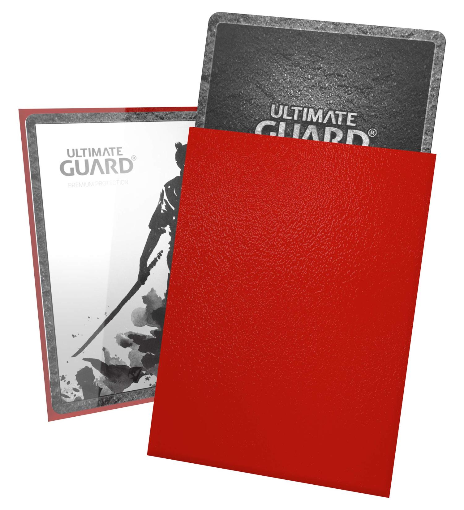 Ultimate Guard Katana Sleeves Standard Size Red (100 Count) - Premium Protection for Your Cards - Buy Online on SooperMarket.com