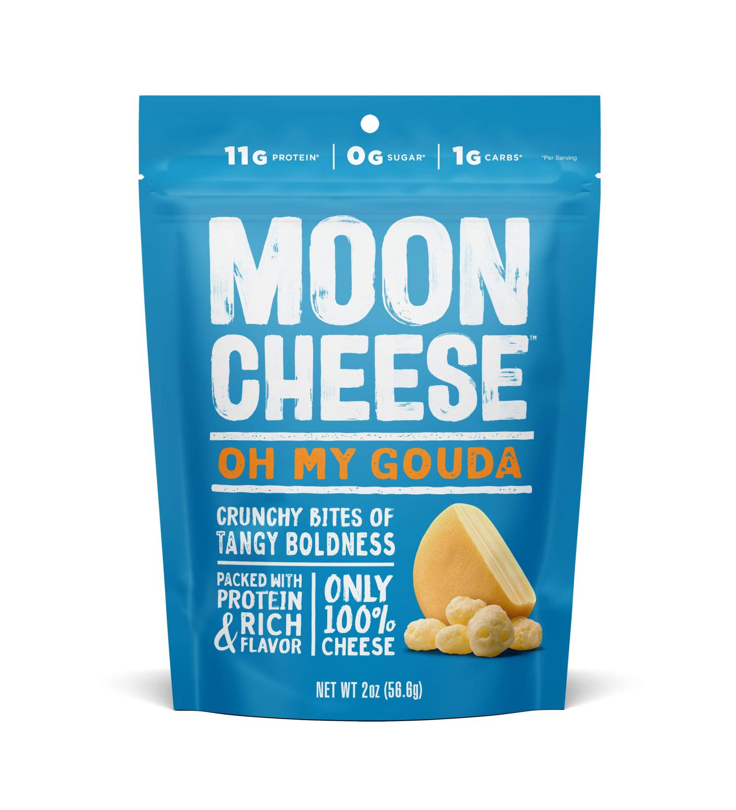 Moon Cheese Gouda Snack - 100% Natural 2 oz | Healthy Cheese Snack - Buy Online on SooperMarket.com