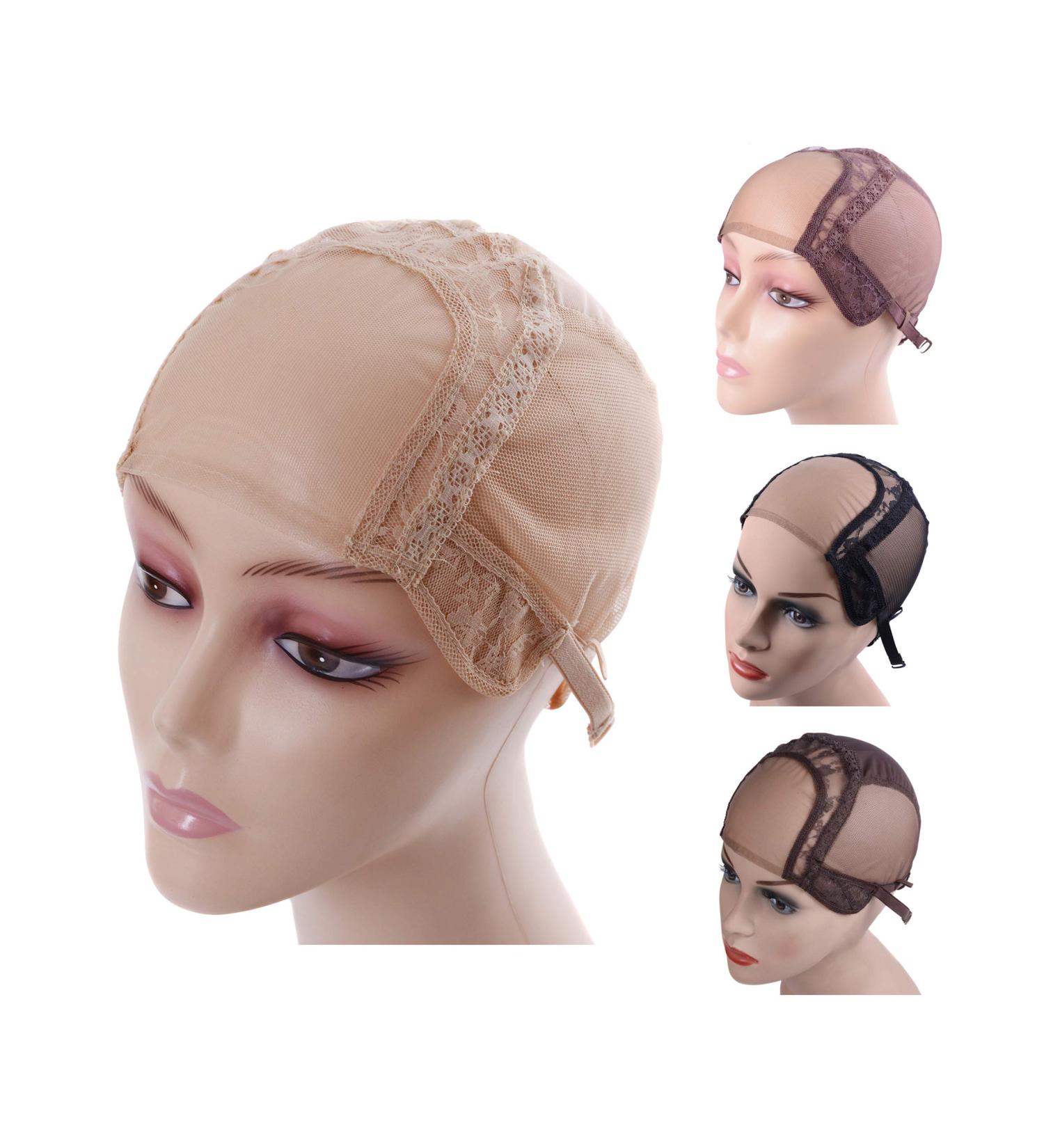4 X 4 U-Part Lace Wig Caps - Adjustable Wig Caps for Wig Making (Blond S 52cm) | High Quality & Comfort - Buy Online on SooperMarket.com