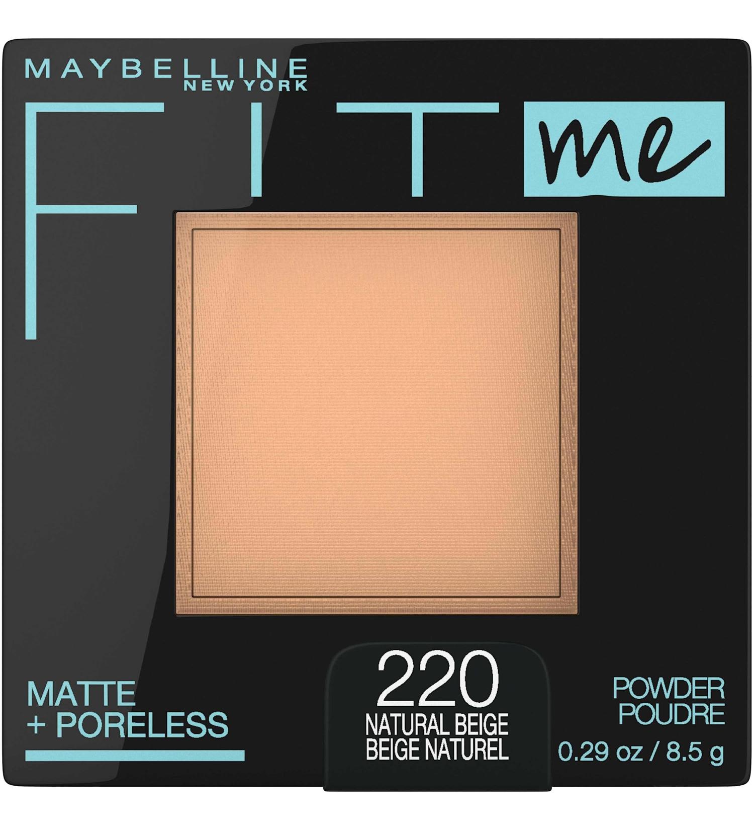 Maybelline Fit Me Matte + Poreless Powder 220 Natural Beige - Best Price & Fast International Shipping - Buy Online on SooperMarket.com