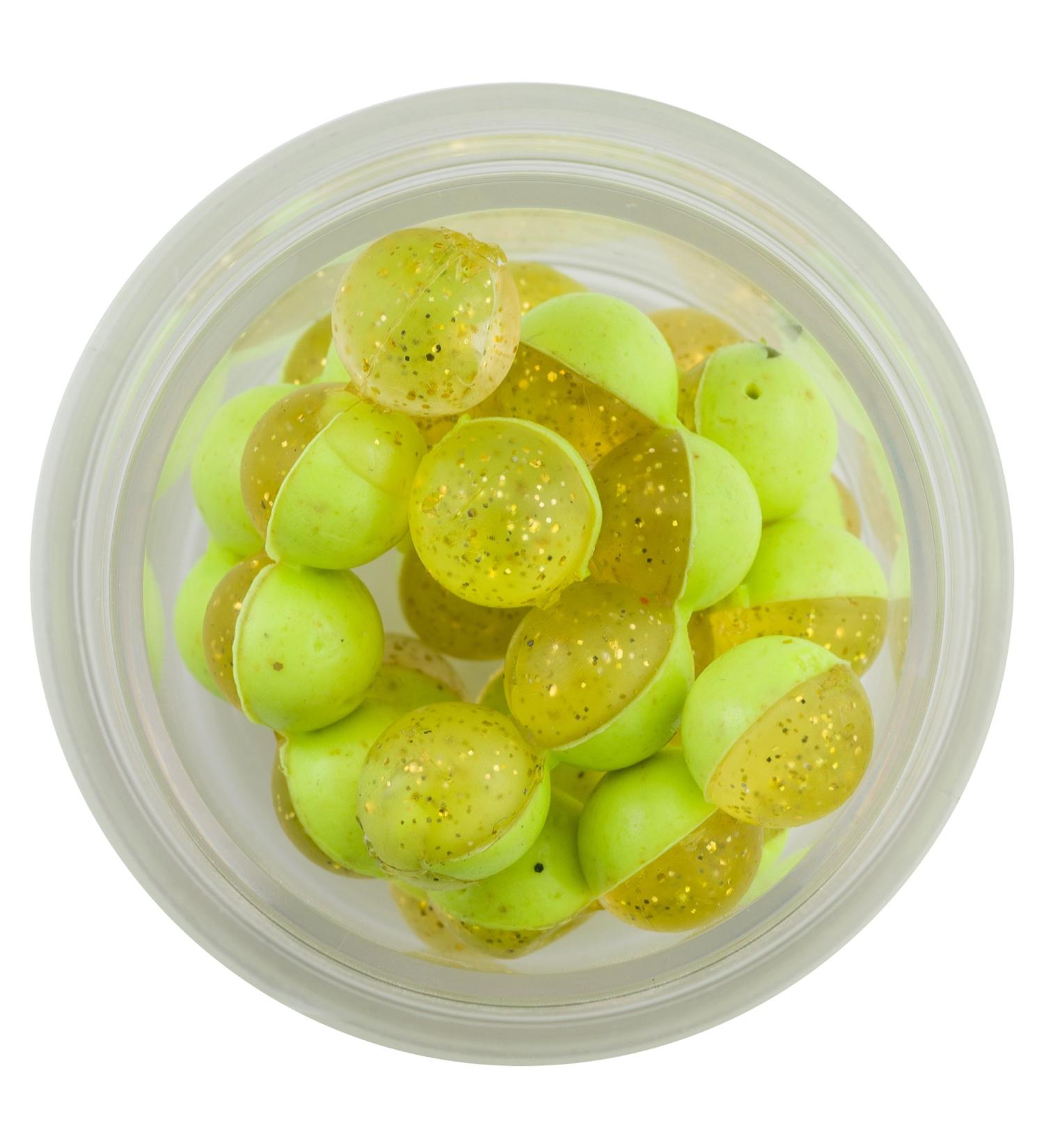Power Clear Eggs Floating, Clear Green Purple-Pink/Garlic, 5 oz Small Jar- 1 Clear Gold-Chartreuse/Garlic