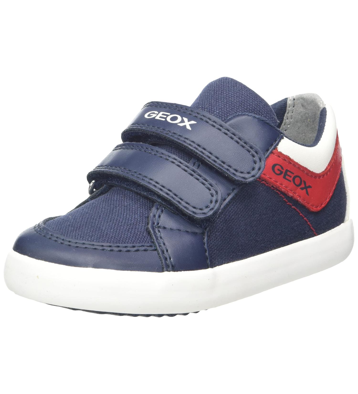 Geox Boy's B Gisli B Sneakers - Navy Dk Red - Size 6 UK Child - Buy Online on SooperMarket.com