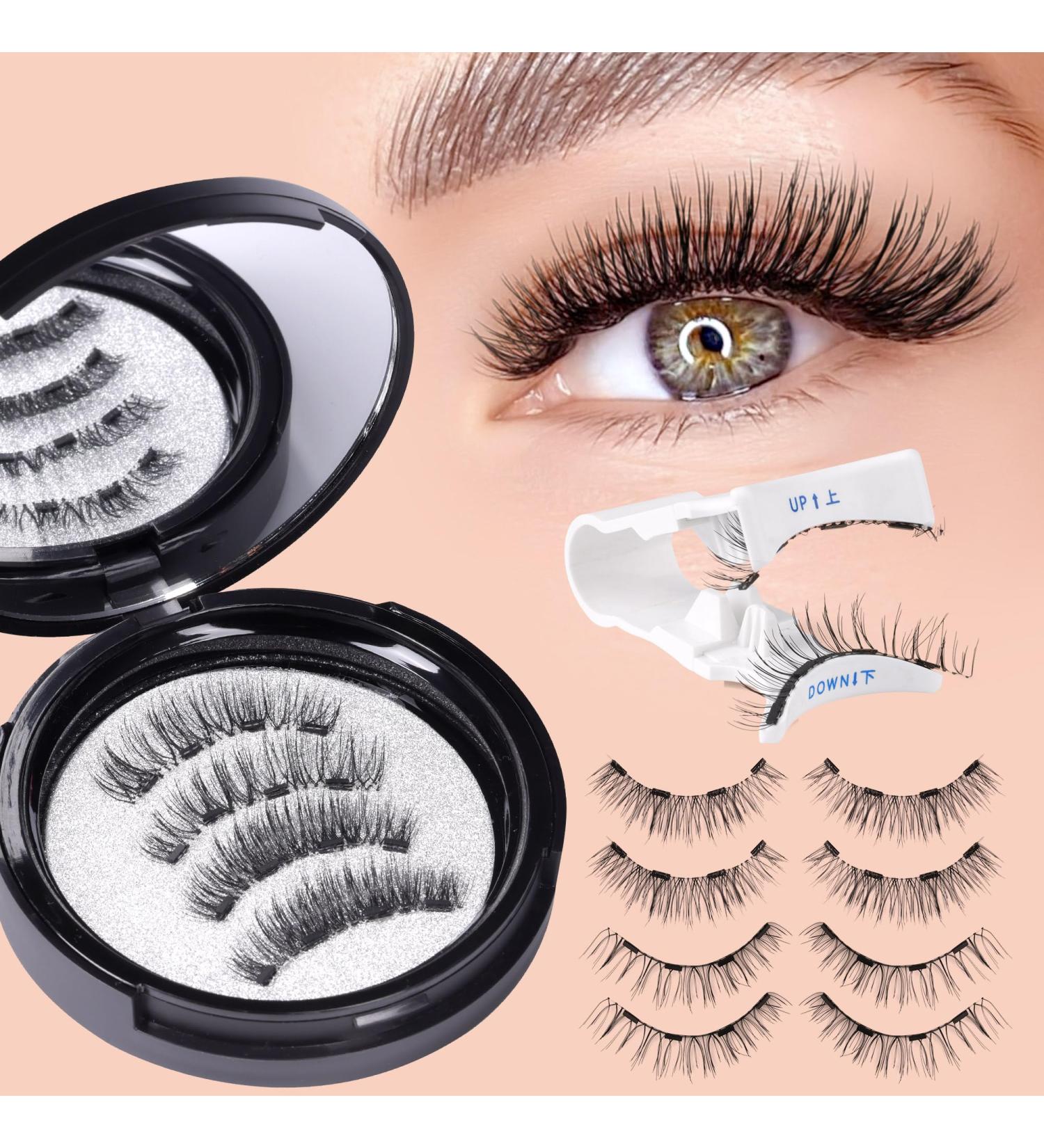 Shop Natural 3D Magnetic Eyelashes - No Glue No Liner 2 Styles with Applicator | Worldwide Shipping - Buy Online on SooperMarket.com