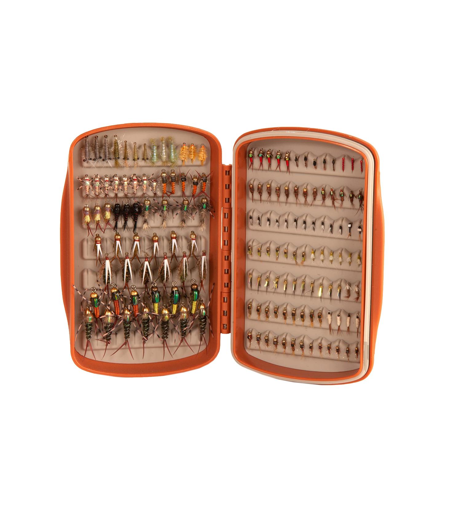 Tacky Pescador Small Waterproof Silicone Slit Fly Box - Burnt Orange | Fly Fishing Box - Buy Online on SooperMarket.com