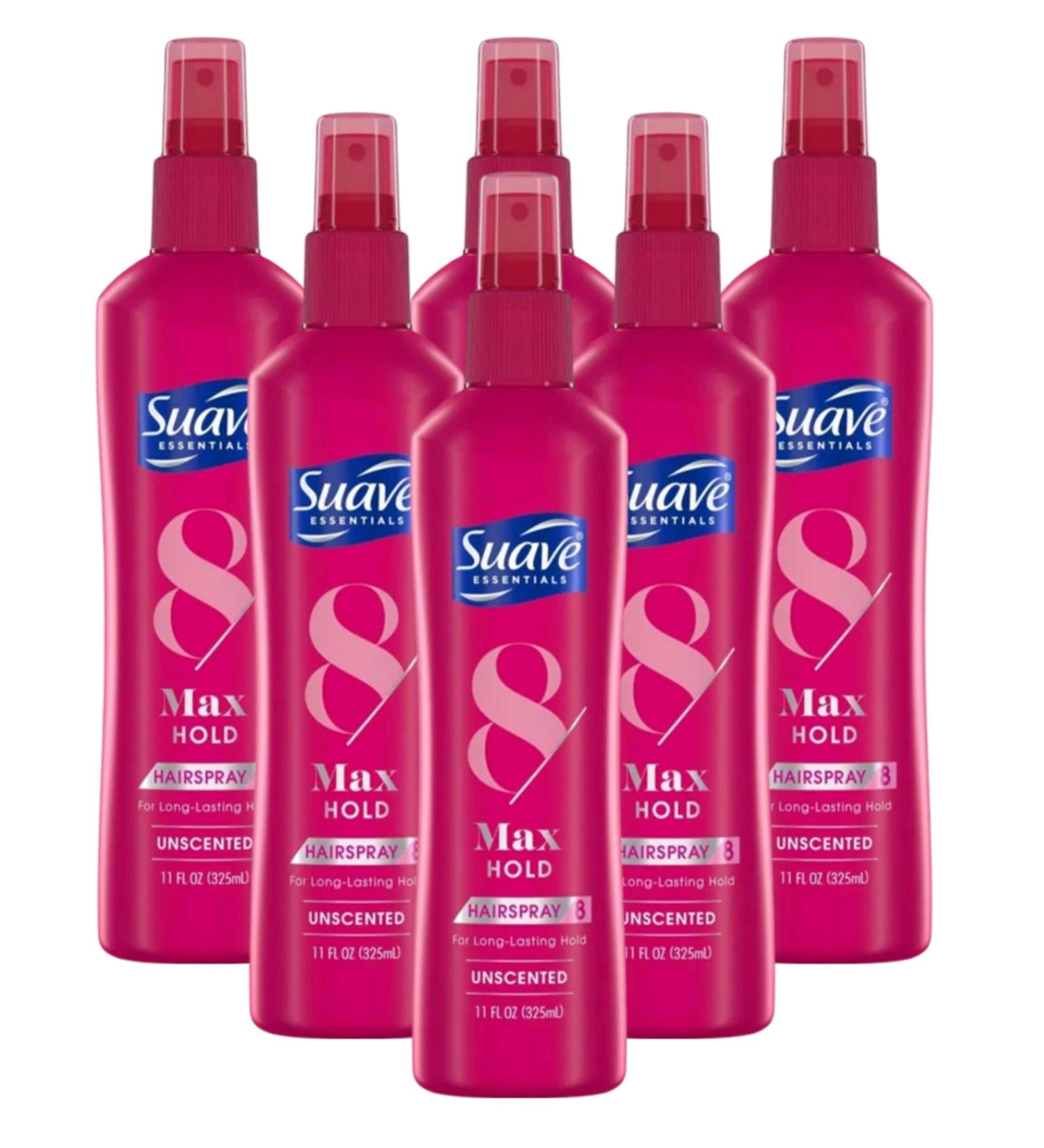 Suave Hairspray Max Hold 11 Ounce Pump Unscented (Pack of 6) - Buy Online on SooperMarket.com