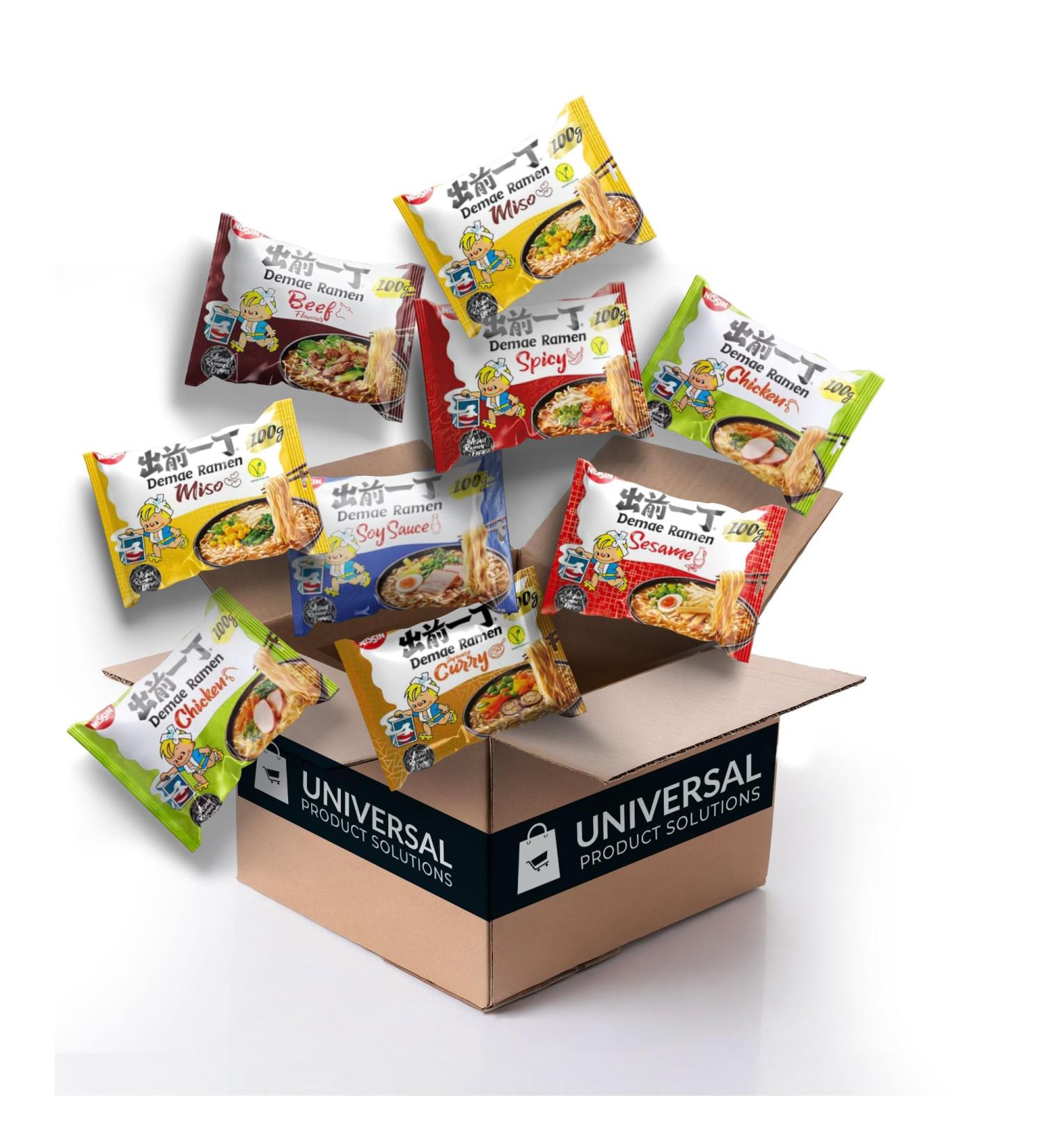 Nissin Custom Case (30 Pack) - Choose 3 Flavours Get 10 Packets of Each Flavour