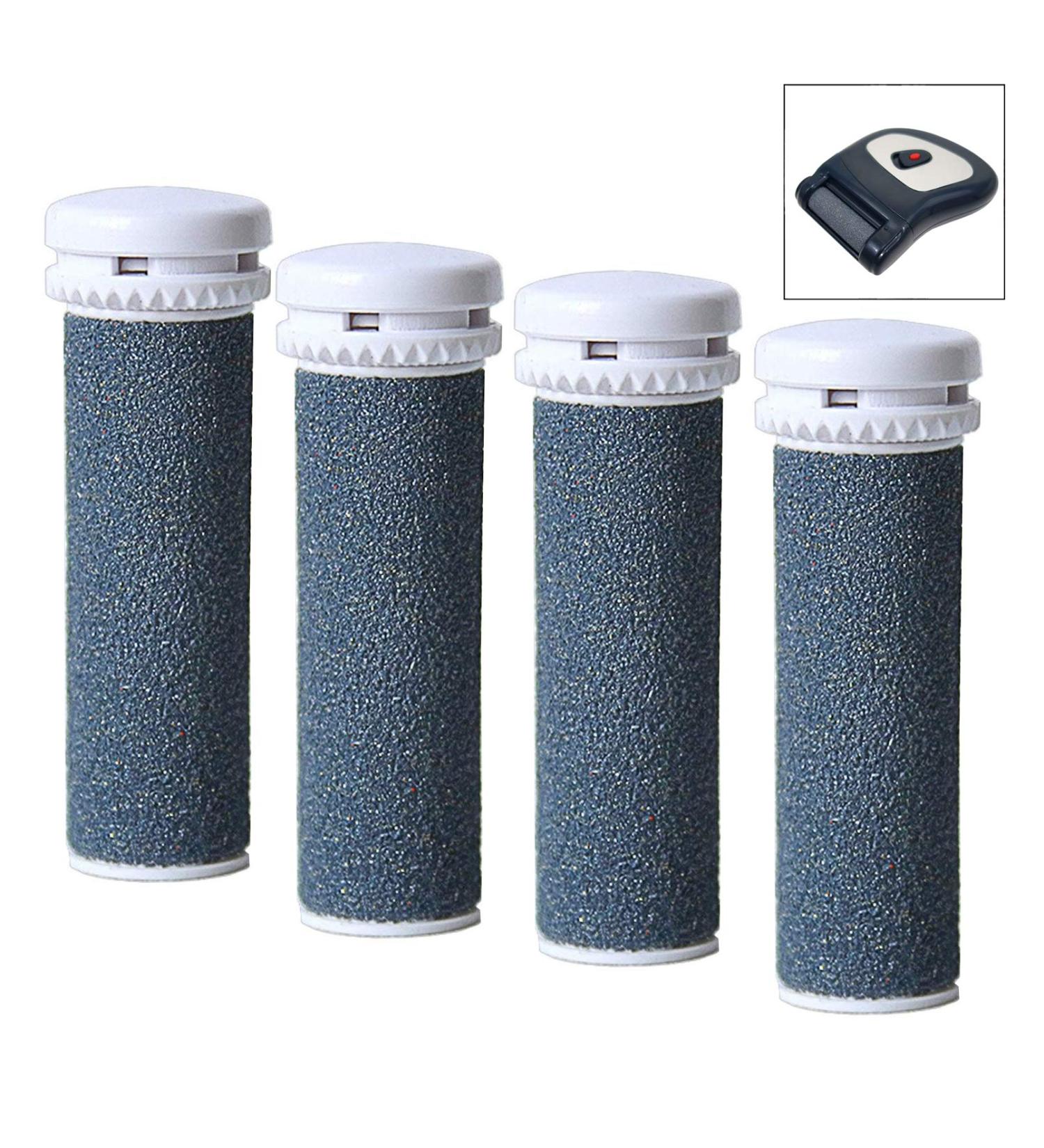 Gearmax 4 Pcs Mineral Replacement Rollers Super Coarse Micro Mineral Replacement Rollers Compatible with Emjoi Micro Pedi Callous Remover for Extremely Rough and Tough Calluses - Buy Online on SooperMarket.com