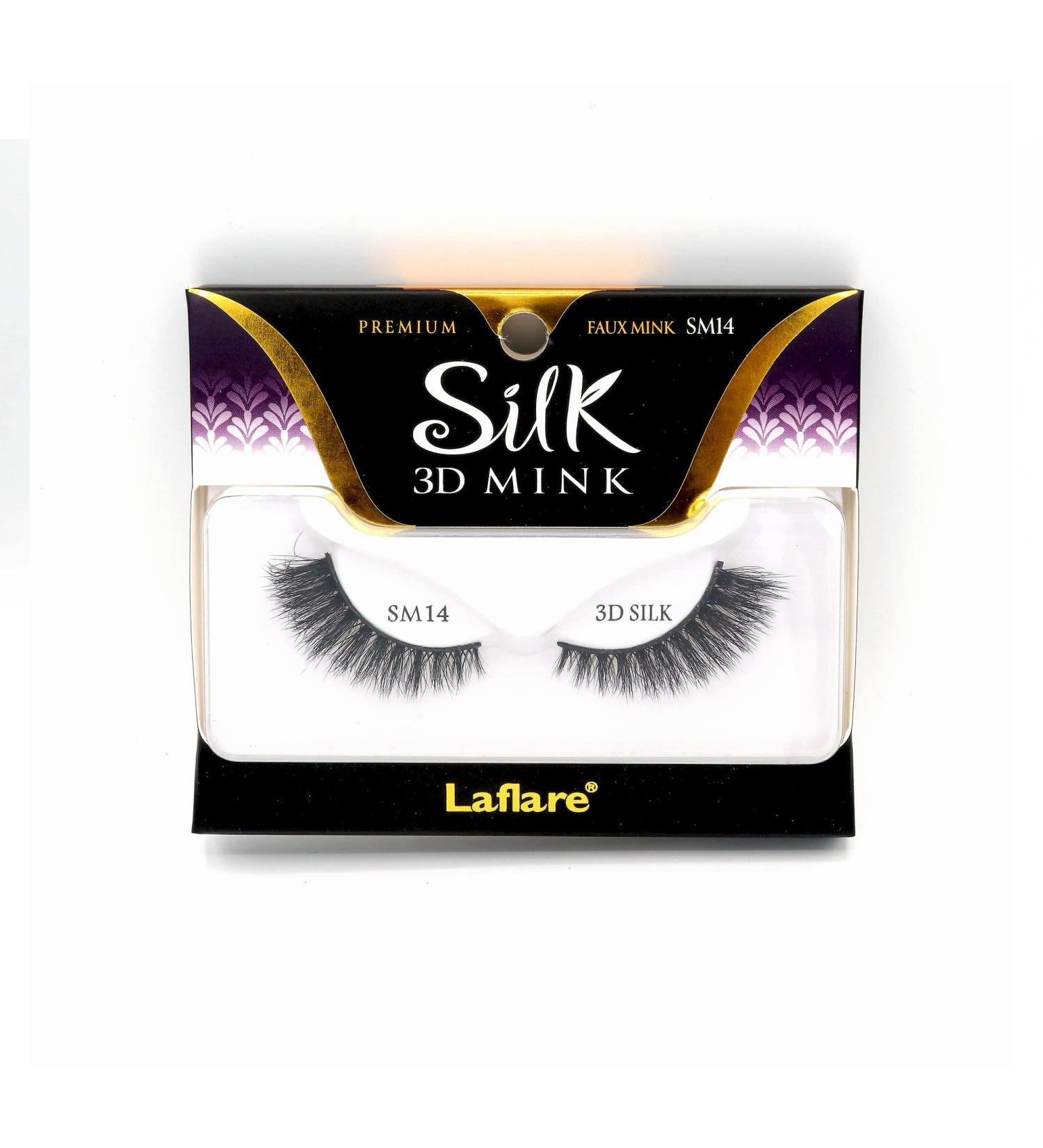 Laflare 3D SILK MINK Cat Eye False Eyelashes - Wispy, Fluffy, and Multi-layered (SM14) - Buy Online on SooperMarket.com
