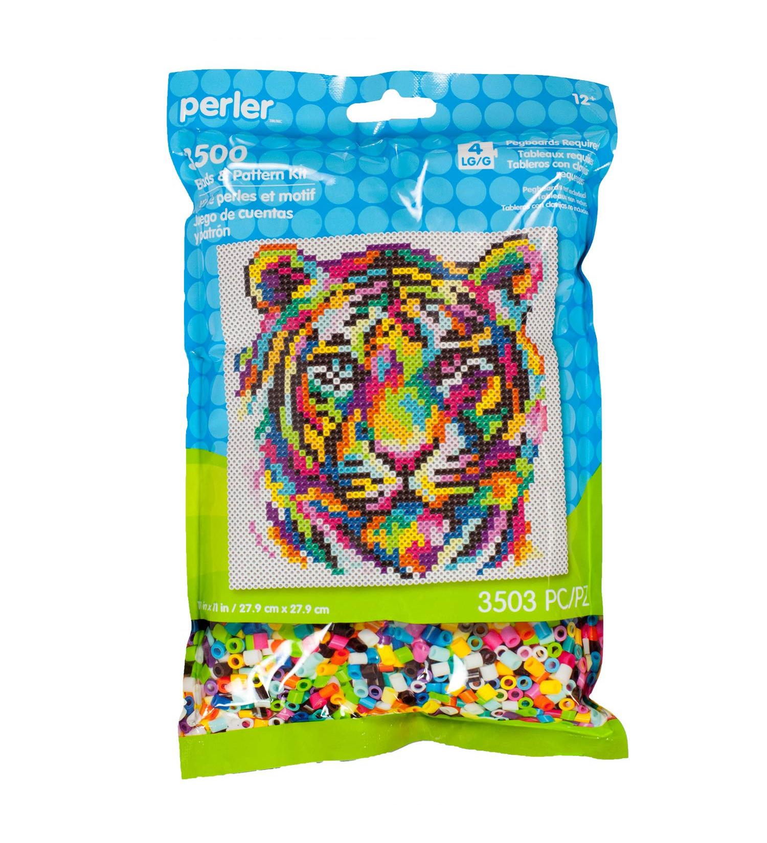 Perler Rainbow Tiger Fuse Bead Kit - 3503pc | 11'' Pattern Set - Buy Online on SooperMarket.com
