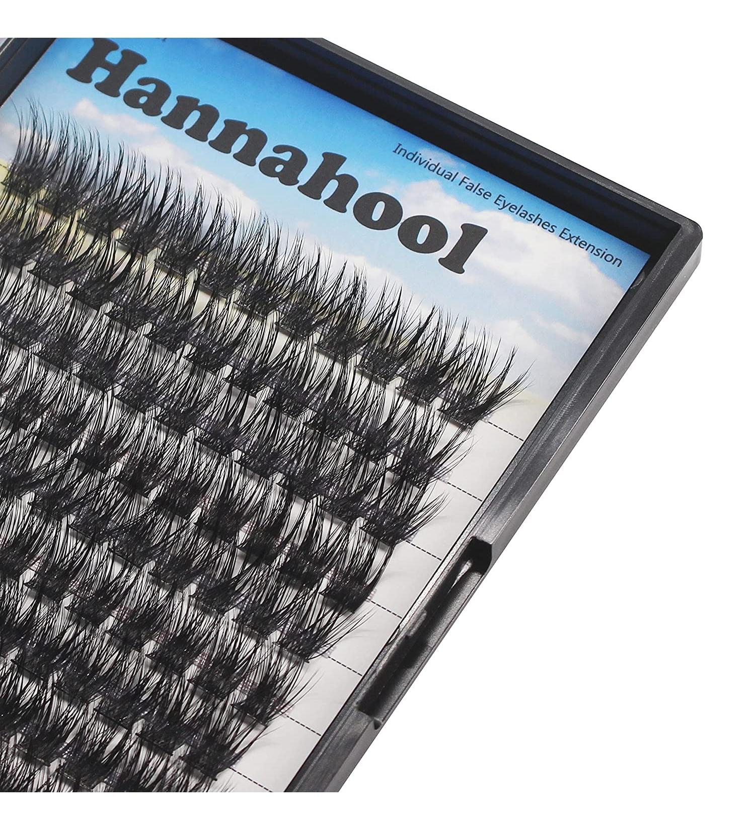 DIY Eyelash Extensions Tray - 120 Cluster Wide Stem Soft Individual False Eyelashes (16mm) - Buy Online on SooperMarket.com
