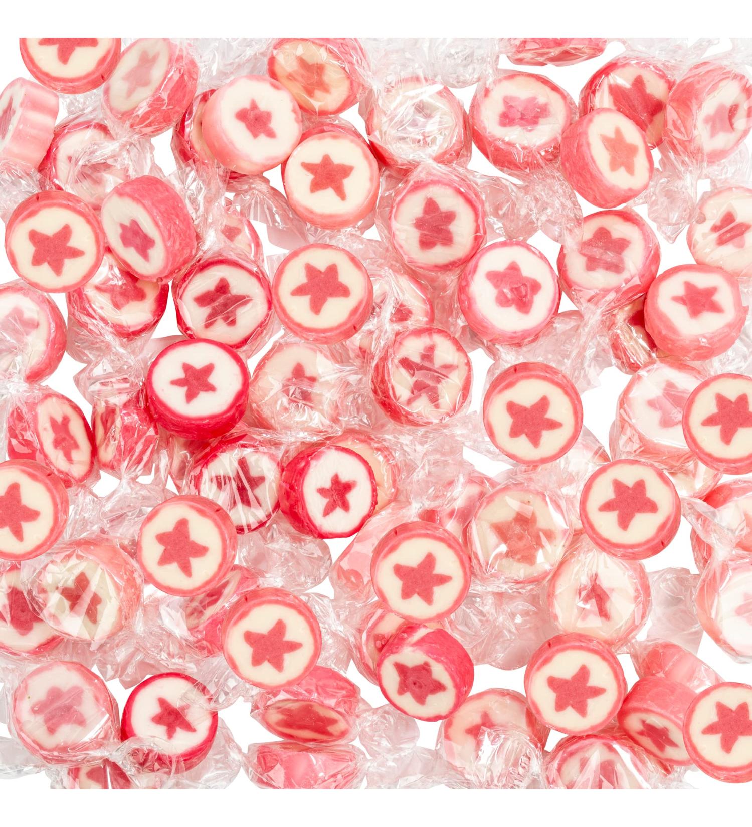 WeddingTree Rocks sweets pink in a Star shape - flavoured rock 500 g - sweets for a wedding favours or as table decoration at baptism holy communion or Birthdays - sweet rock - Buy Online on SooperMarket.com