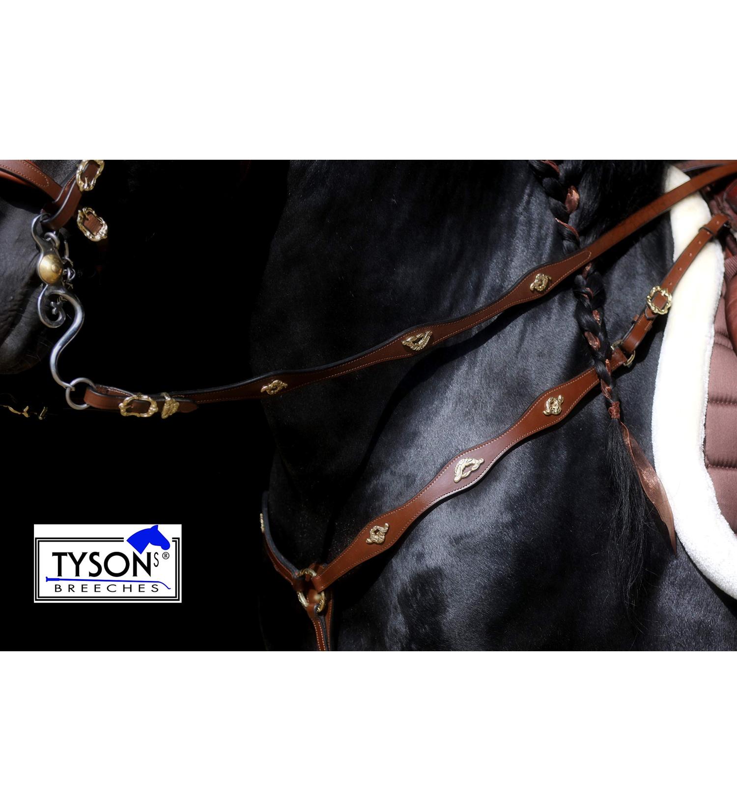 Jose Breastplate Show - Premium Portuguese & Spanish Black Brown for WB VB XF XXF Calfblood - International Shipping Available - Buy Online on SooperMarket.com