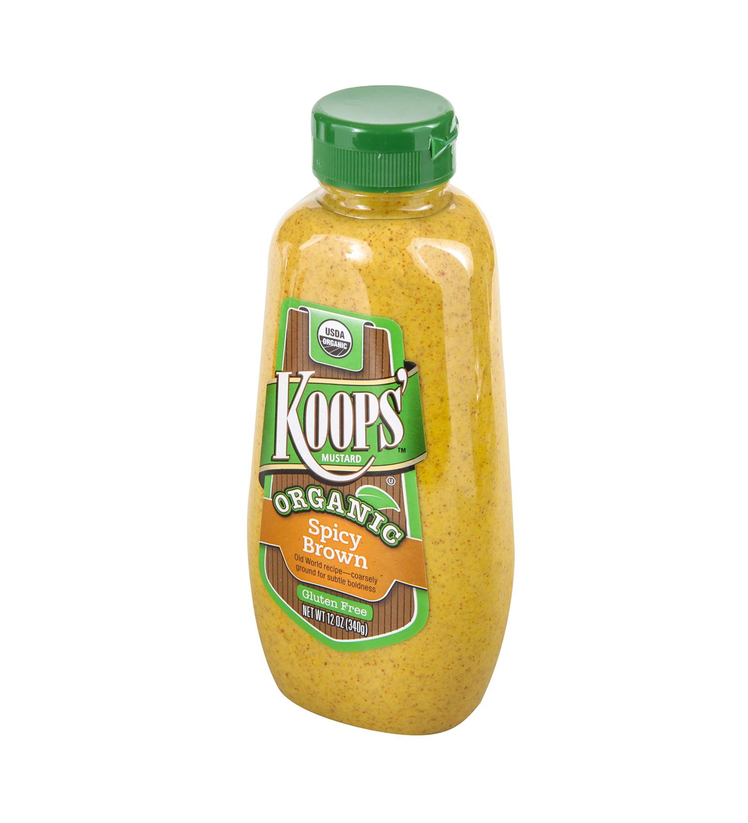 Koops Mustard Spicy Brown Organic - 12 oz | Buy Online - Buy Online on SooperMarket.com
