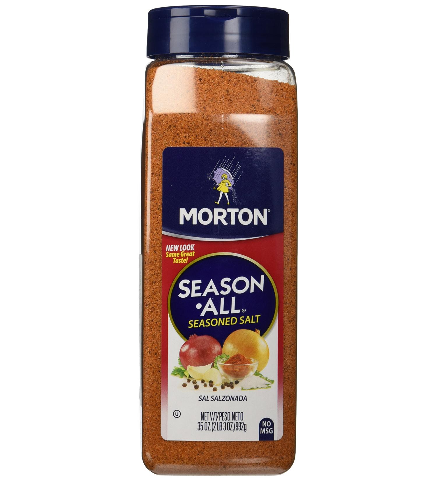 Morton Season-All Seasoned Salt 35oz - 2.19 Pound (Pack of 1) | Best Seasoning Salt Blend - Buy Online on SooperMarket.com