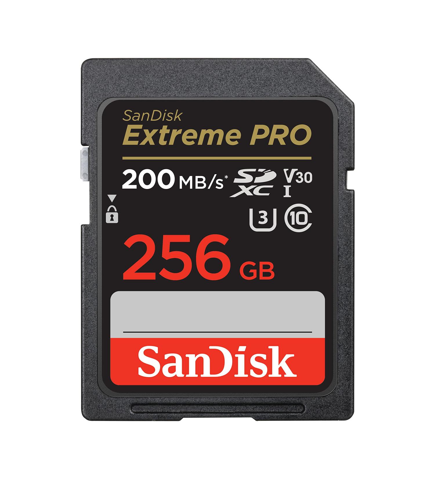 SanDisk 256GB Extreme PRO SDXC Memory Card - 4K UHD, C10, U3, V30 - Buy Online on SooperMarket.com