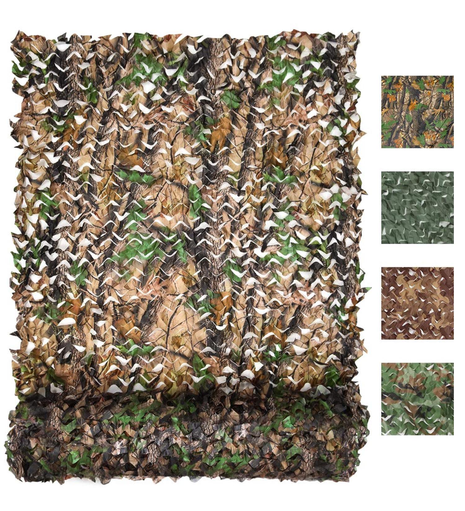 FLYEGO Camo Netting Bulk Roll - Lightweight Waterproof Mesh Net for Hunting, Sunshade, Decoration - 5ft x 16.4ft - Camouflage Netting for Duck Hunting and Car Cover - Buy Online on SooperMarket.com