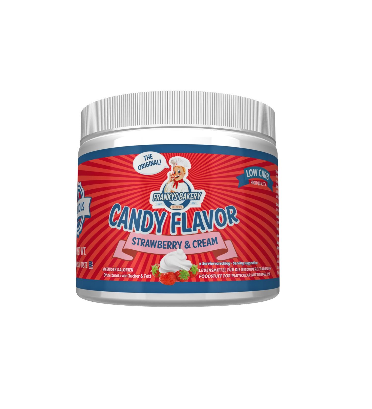 Franky's Bakery Candy Flavor 200g (Strawberry Cream) - delicious flavor powder - versatile taste powder without calories