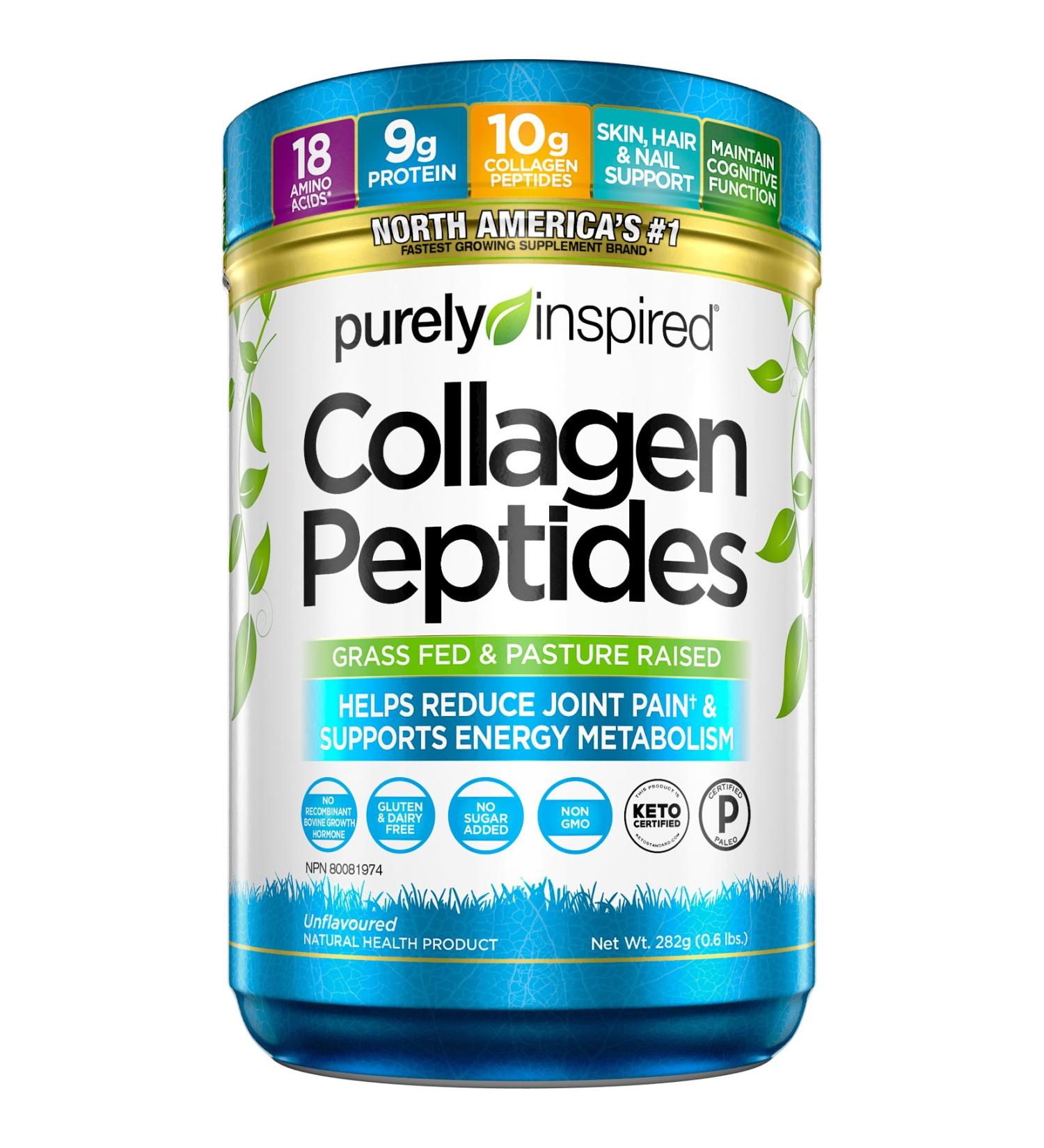 Purely Inspired Collagen Powder Purely Inspired Collagen Peptides Powder Keto Collagen Powder Collagen Supplements for Women & Men Joint Pain Support & Energy Metabolism Booster Unflavoured 28 Servings Unflavored 28 Servings (Pack of 1) - Buy Online on SooperMarket.com
