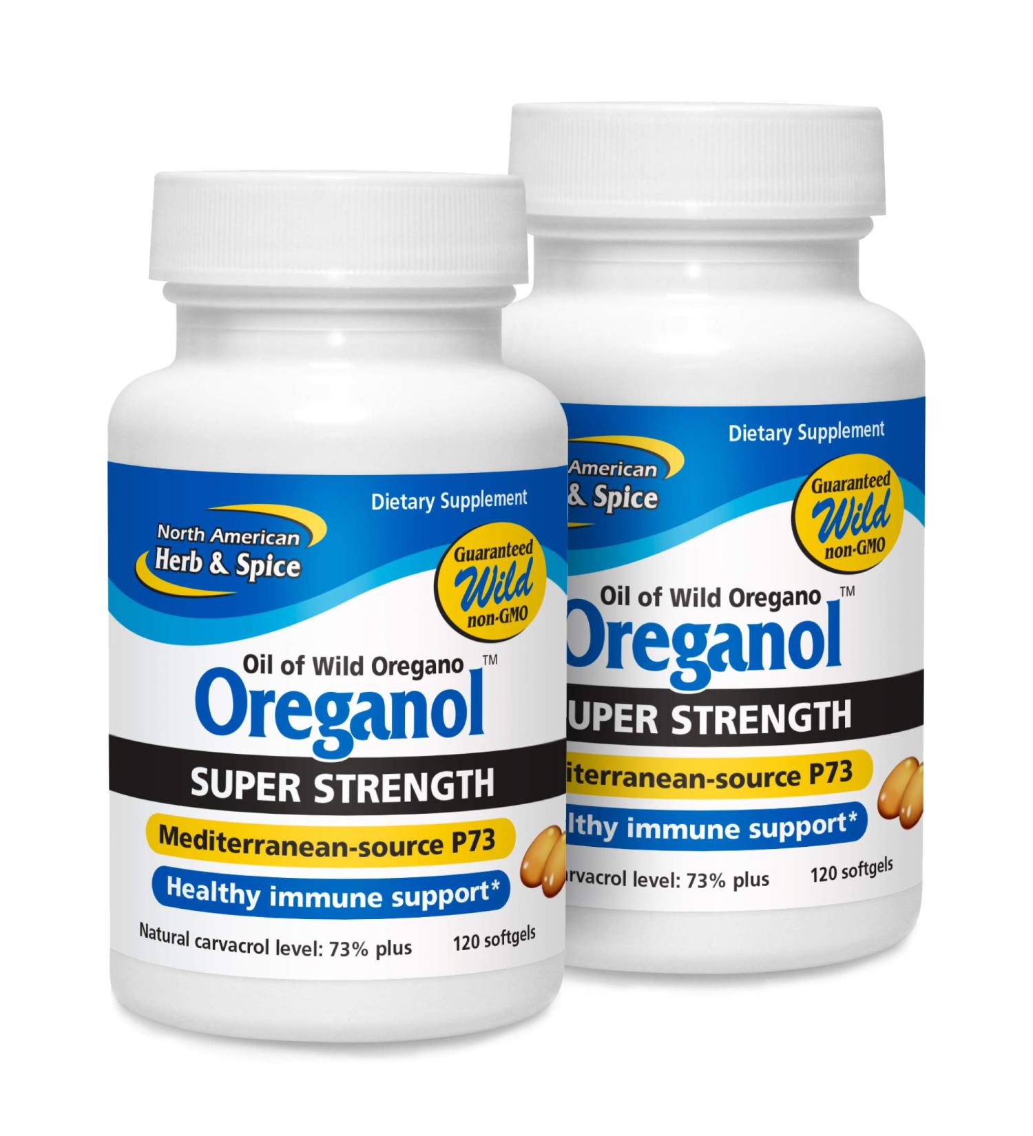 Super Strength Oreganol P73 120 caps - Pack of 2 - Immune System Support - Non-GMO Vegan Friendly 120 count (Pack of 2) - Buy Online on SooperMarket.com