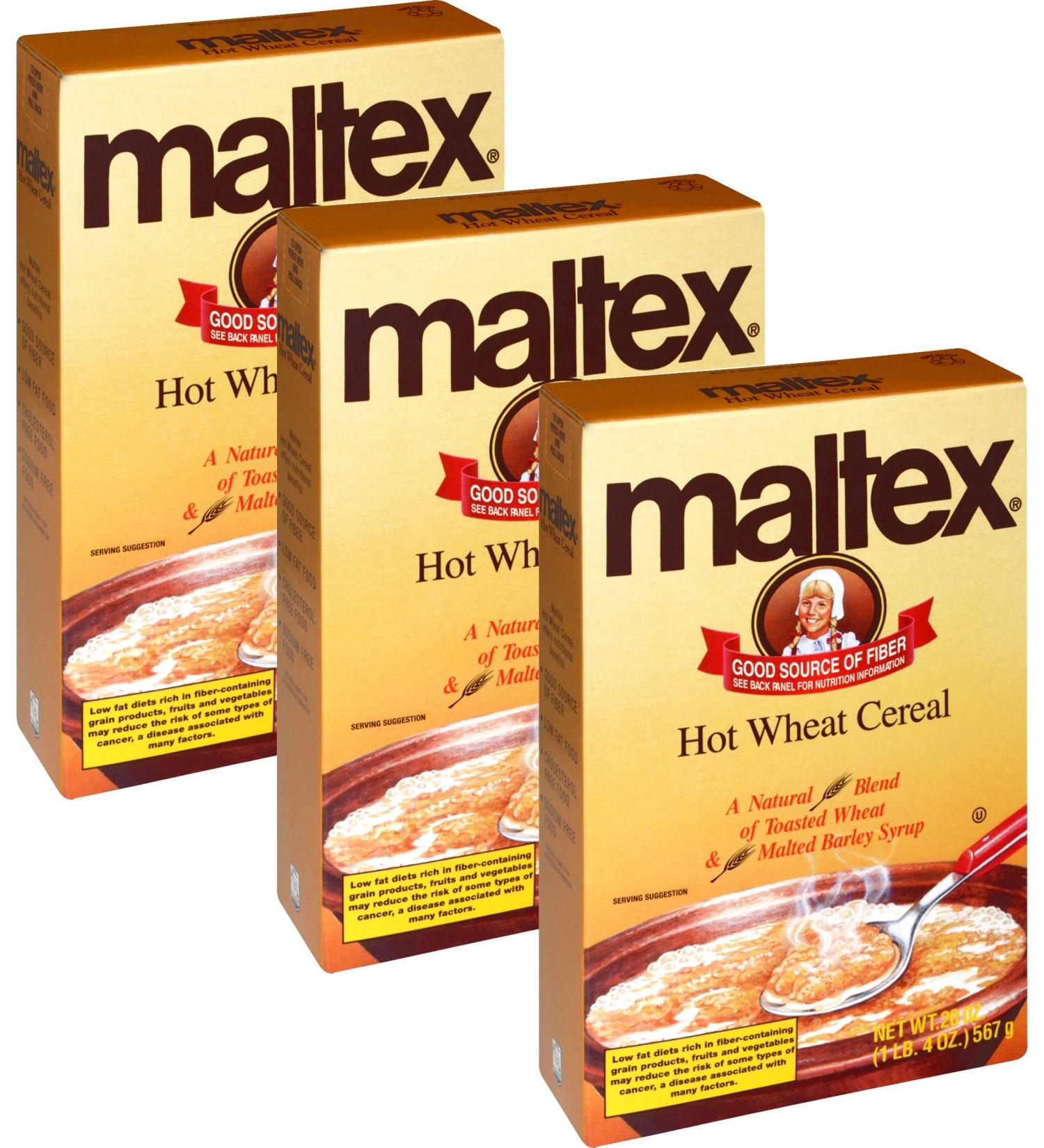 Maltex Hot Wheat Cereal 20oz - Toasted Wheat & Malted Barley (3 Pack) - Buy Online on SooperMarket.com