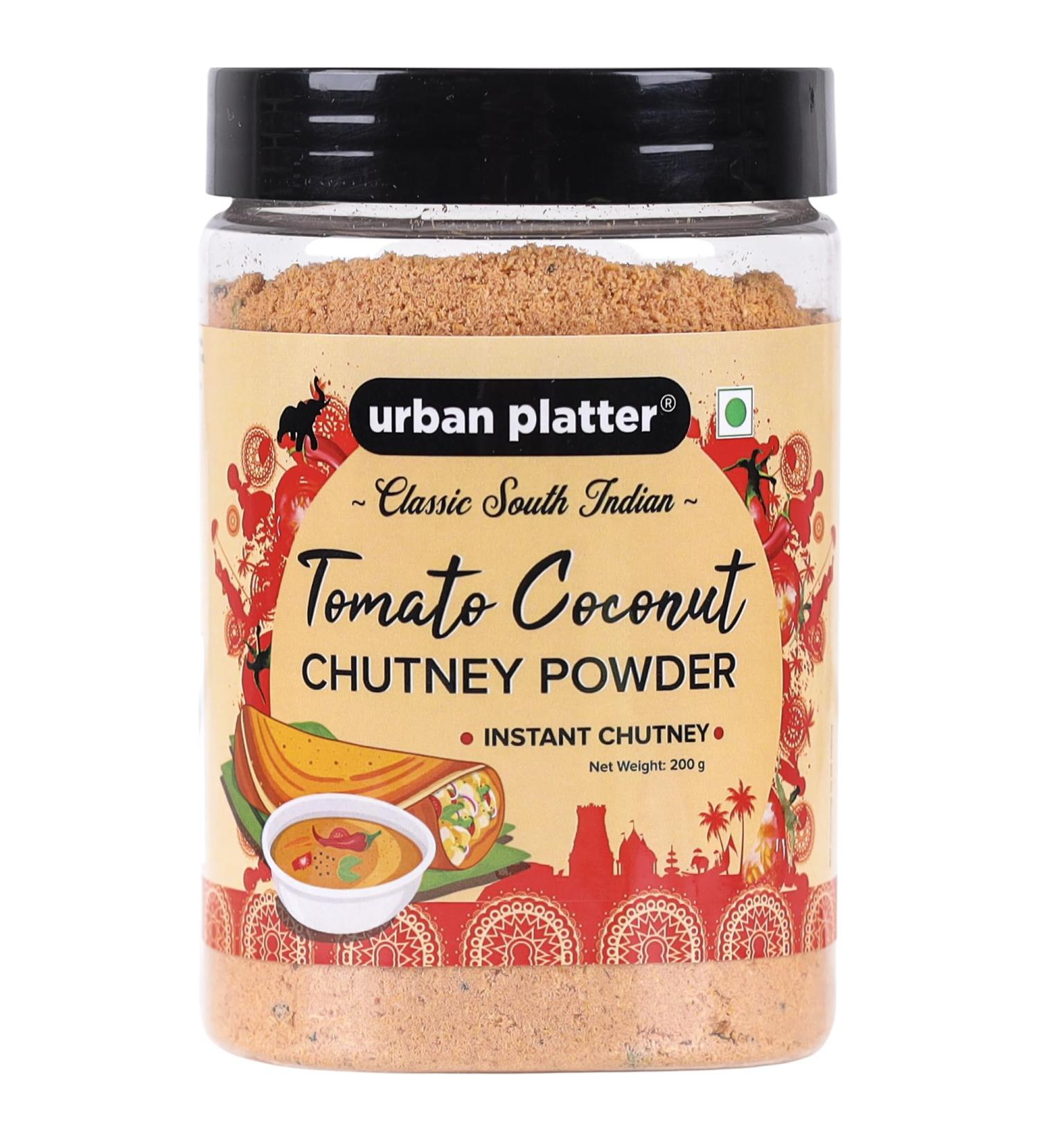 South Indian Style Instant Tomato Coconut Chutney Powder 200G / 7Oz Nariyal Ki Chutney Just Water  - Buy Online on SooperMarket.com
