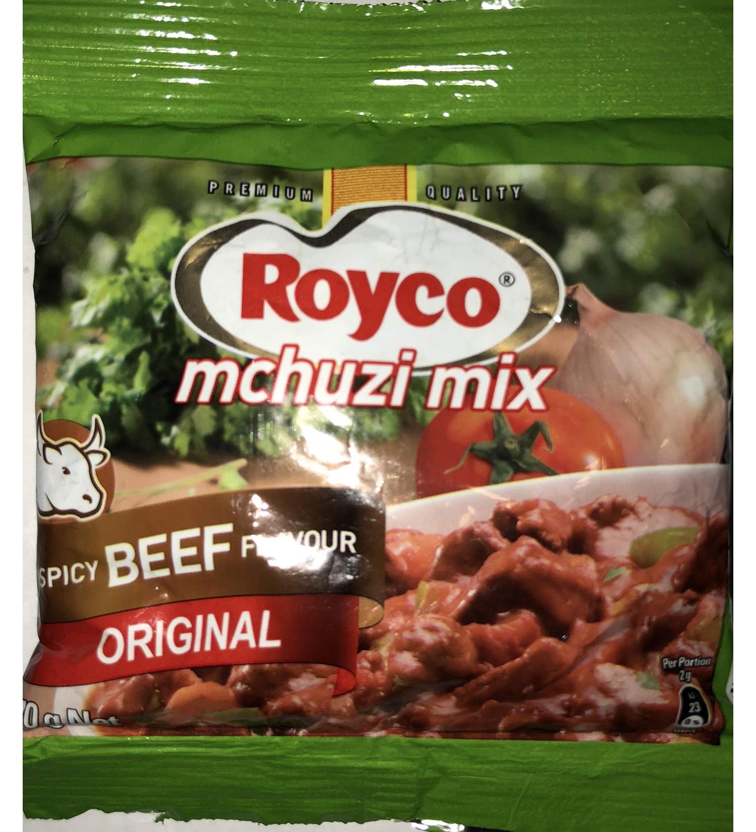 Royco Mchuzi Mix Spicy Beef Flavor Sachet 70g - Authentic African Spice Blend - Buy Online on SooperMarket.com