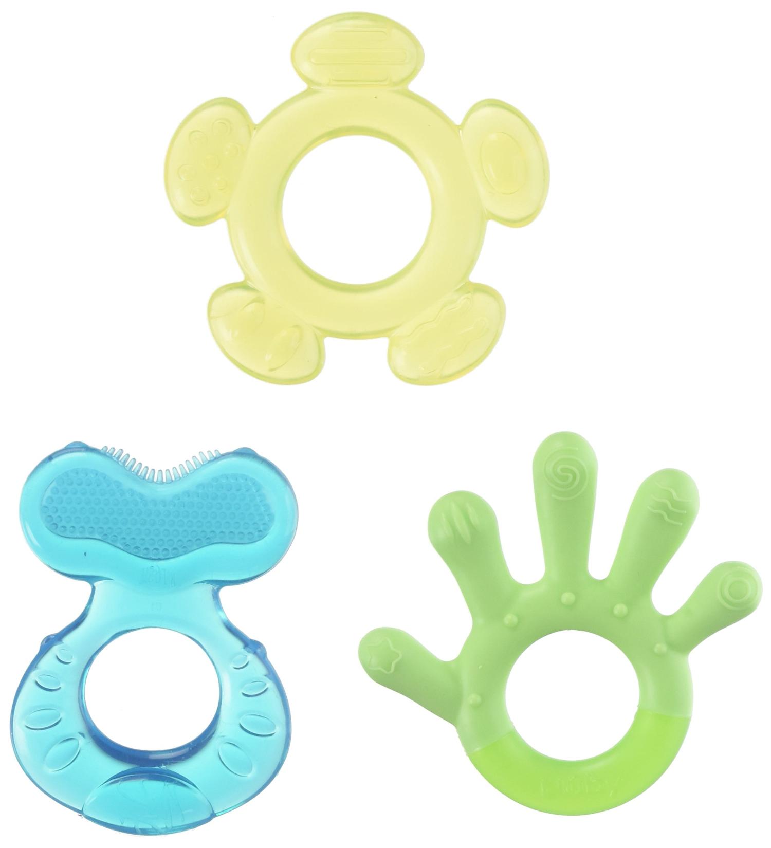 Nuby 3 Step Soothing Teether Set - BPA Free | Colors May Vary | Multi Pack - Buy Online on SooperMarket.com