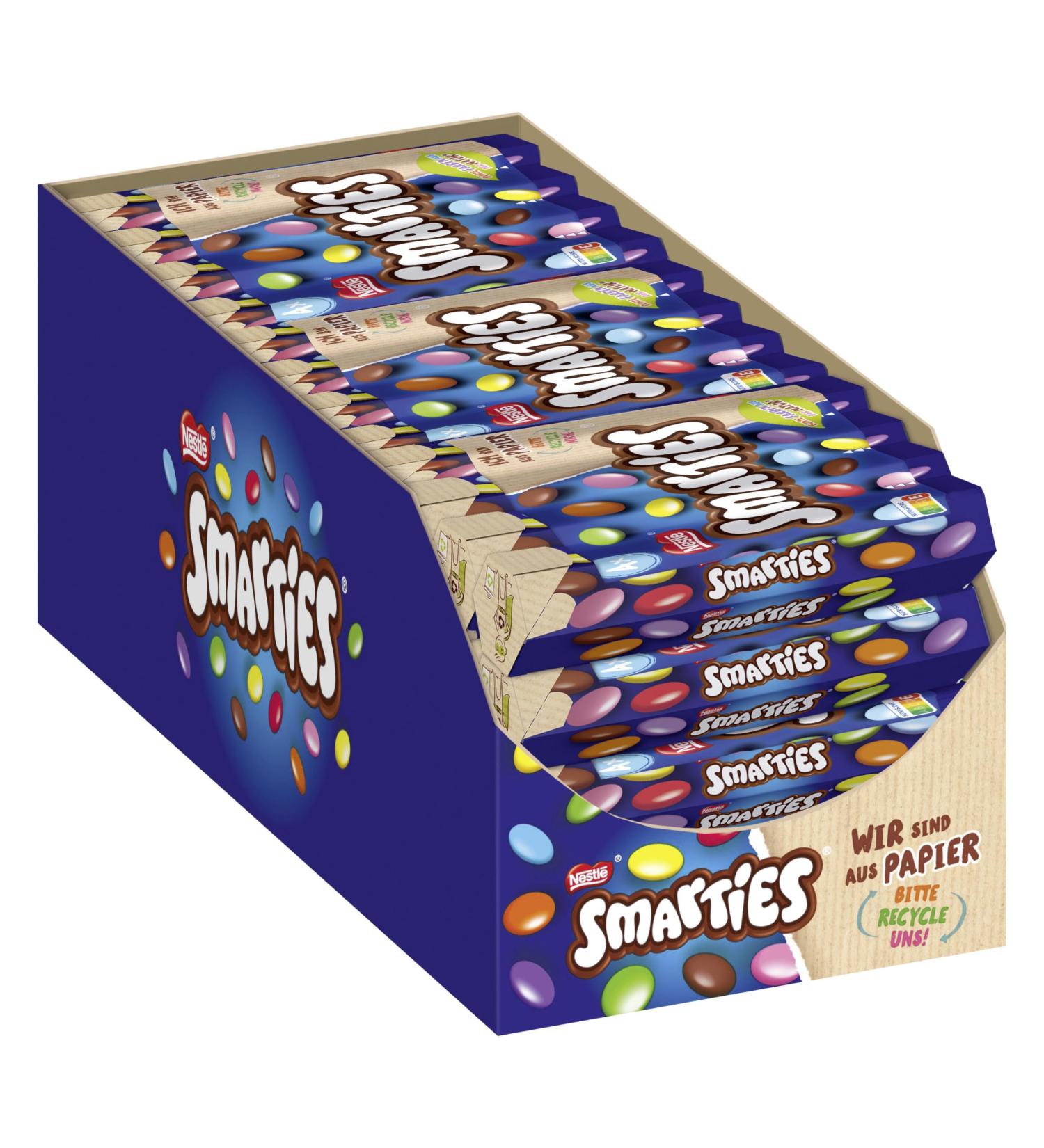 Buy Smarties Nestl Multipack - Colorful Chocolate Candies for Kids' Birthdays | Hexagon Roll 12x4x34g - International Shipping Available - Buy Online on SooperMarket.com