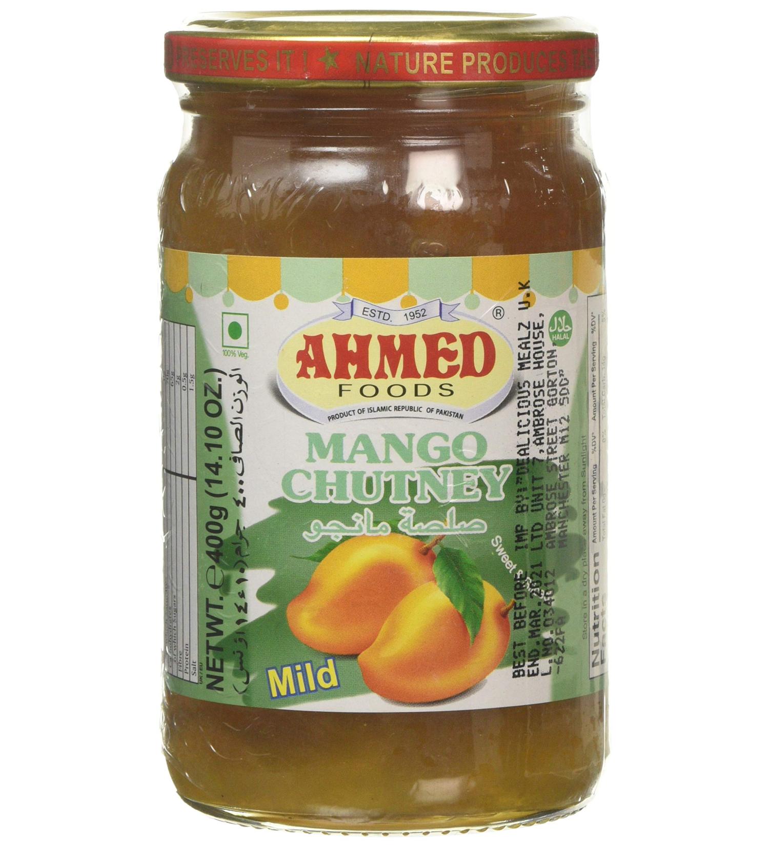 Ahmed Foods Mild Mango Chutney 400 g - Buy Online on SooperMarket.com