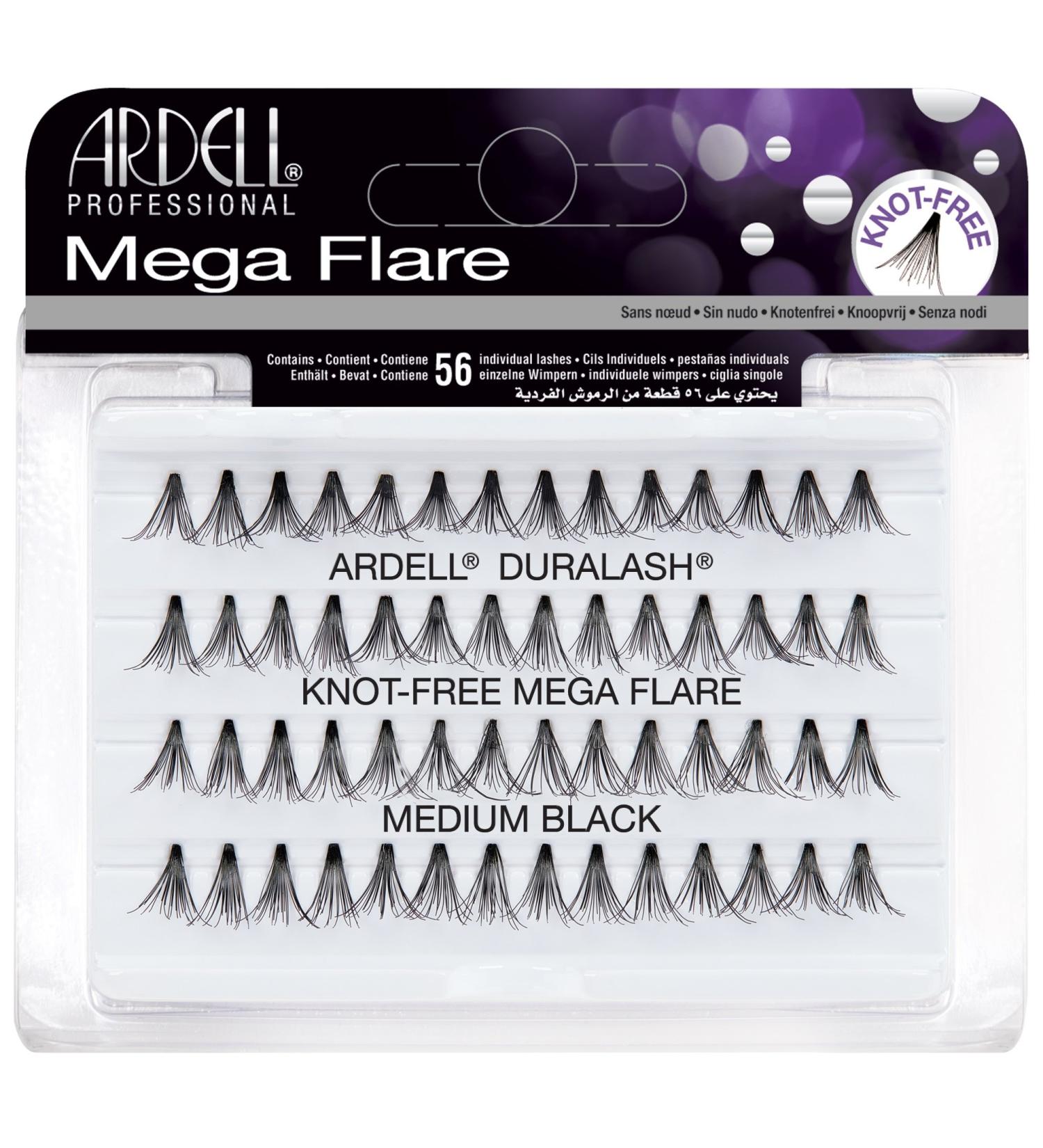 Ardell Mega Flare - Knot-Free - Medium Black