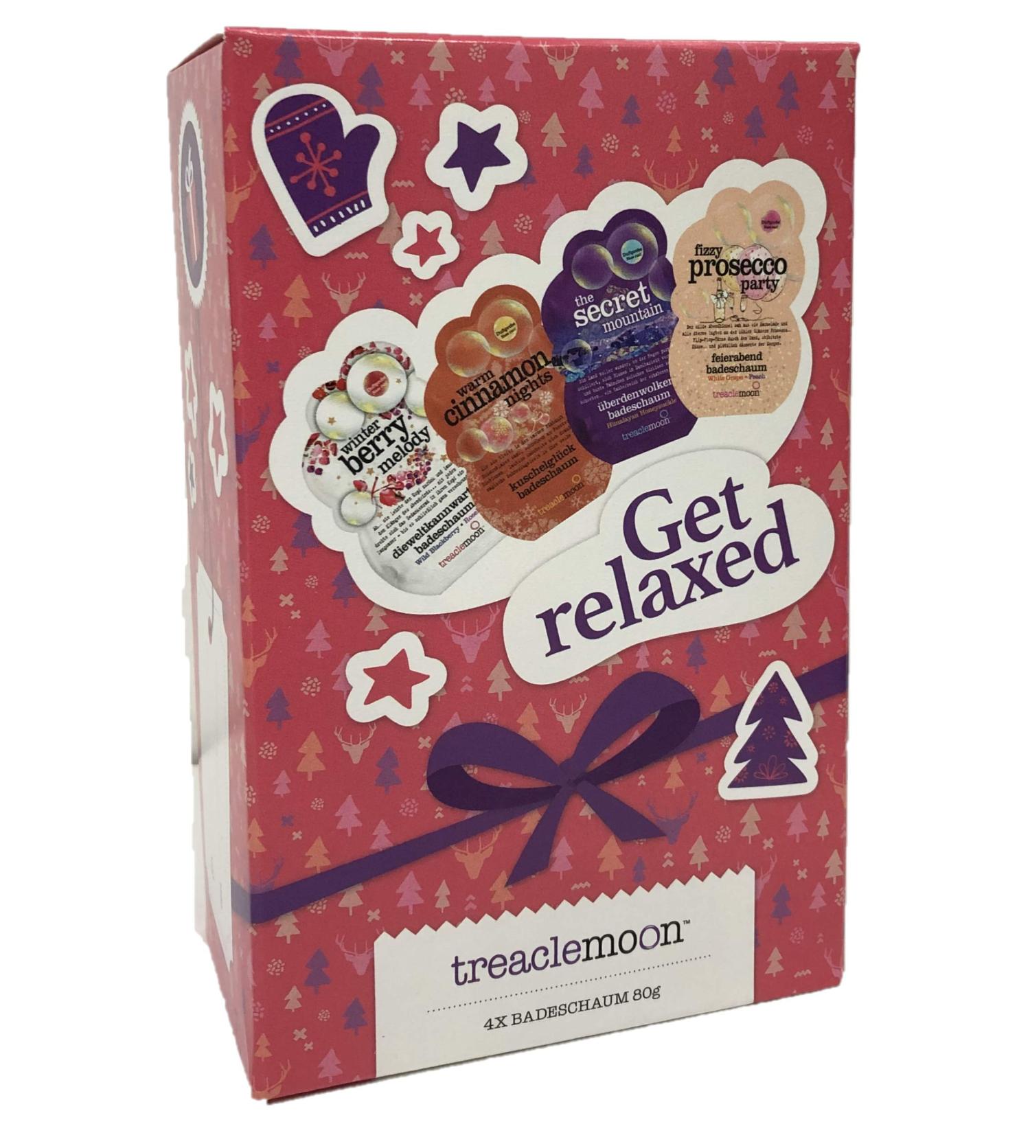 treaclemoon bathing salt/bathing foam 4x80g - get relaxed 4er set winterberry melody warm cinnamon The Secret Mountain fizzy prosecco (get relaxed)