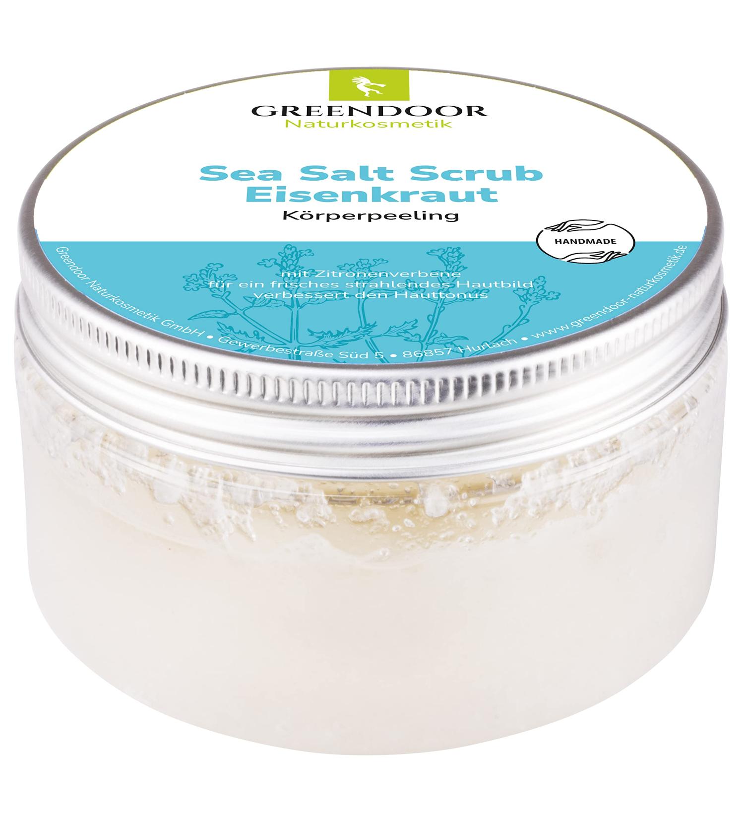 Natural Vegan Body Peeling - Greenendoor Sea Sea Schalkraut 280g | Eco-Friendly Exfoliant with Lemon Fragrance | No Microplastics or Preservatives | Revitalize Your Skin with Sea Salt Scrub - Buy Online on SooperMarket.com