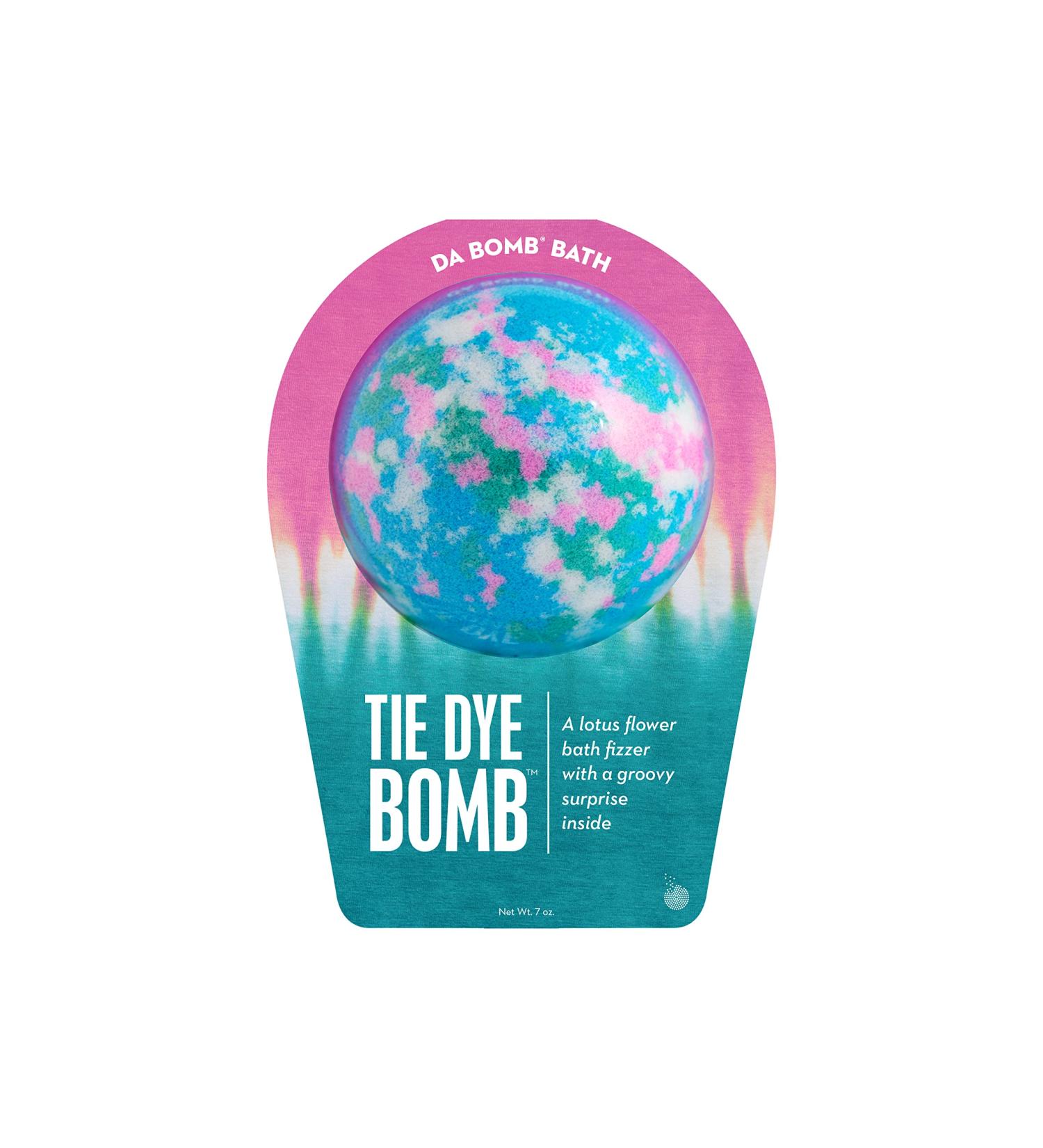DA BOMB Tie Dye Blue Bath Bomb 7oz - Vibrant, Relaxing, and Multi-Colored - Buy Online on SooperMarket.com