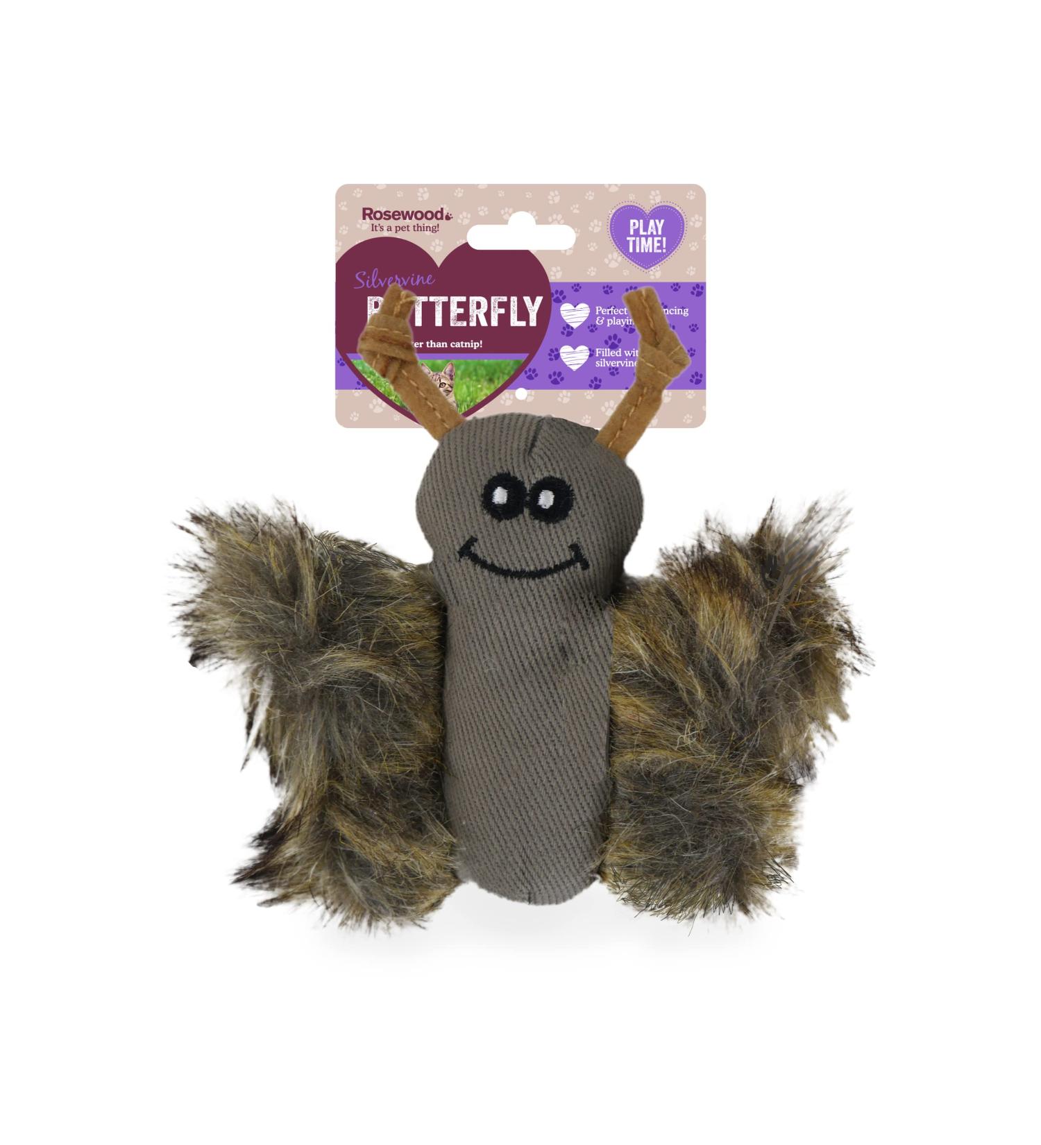 Rosewood Silvervine Butterfly Cat Toy