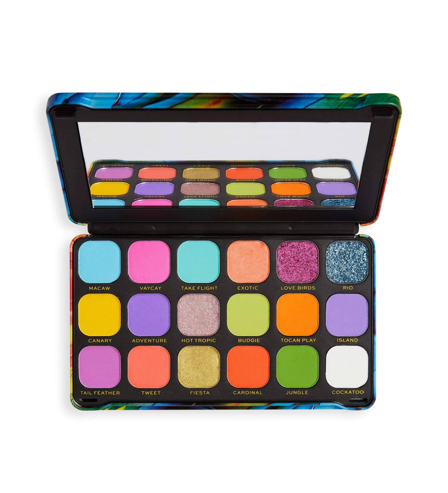 Makeup Revolution Forever Flawless Bird of Paradise Eyeshadow Palette - Long-Lasting Vegan Formula - 20g - Buy Online on SooperMarket.com
