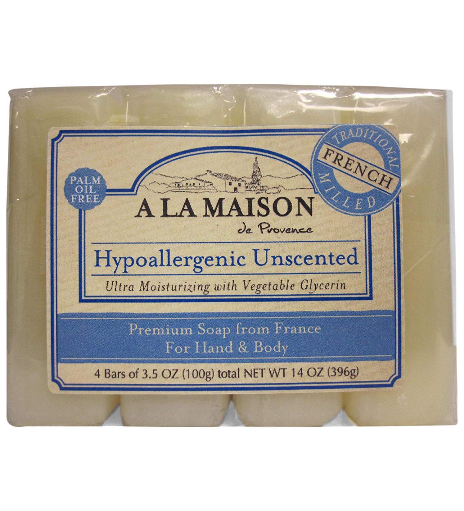 A La Maison Bar Soap Valu Pak Unscntd 4/3.5 Oz