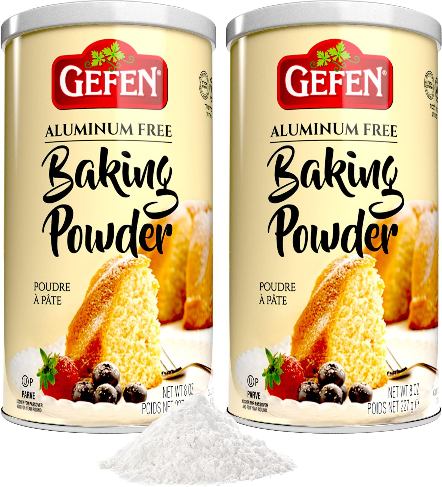 Gefen Aluminum-Free Baking Powder 8oz (2 Pack) | 1LB Total | Gluten-Free & Cornstarch-Free - Buy Online on SooperMarket.com