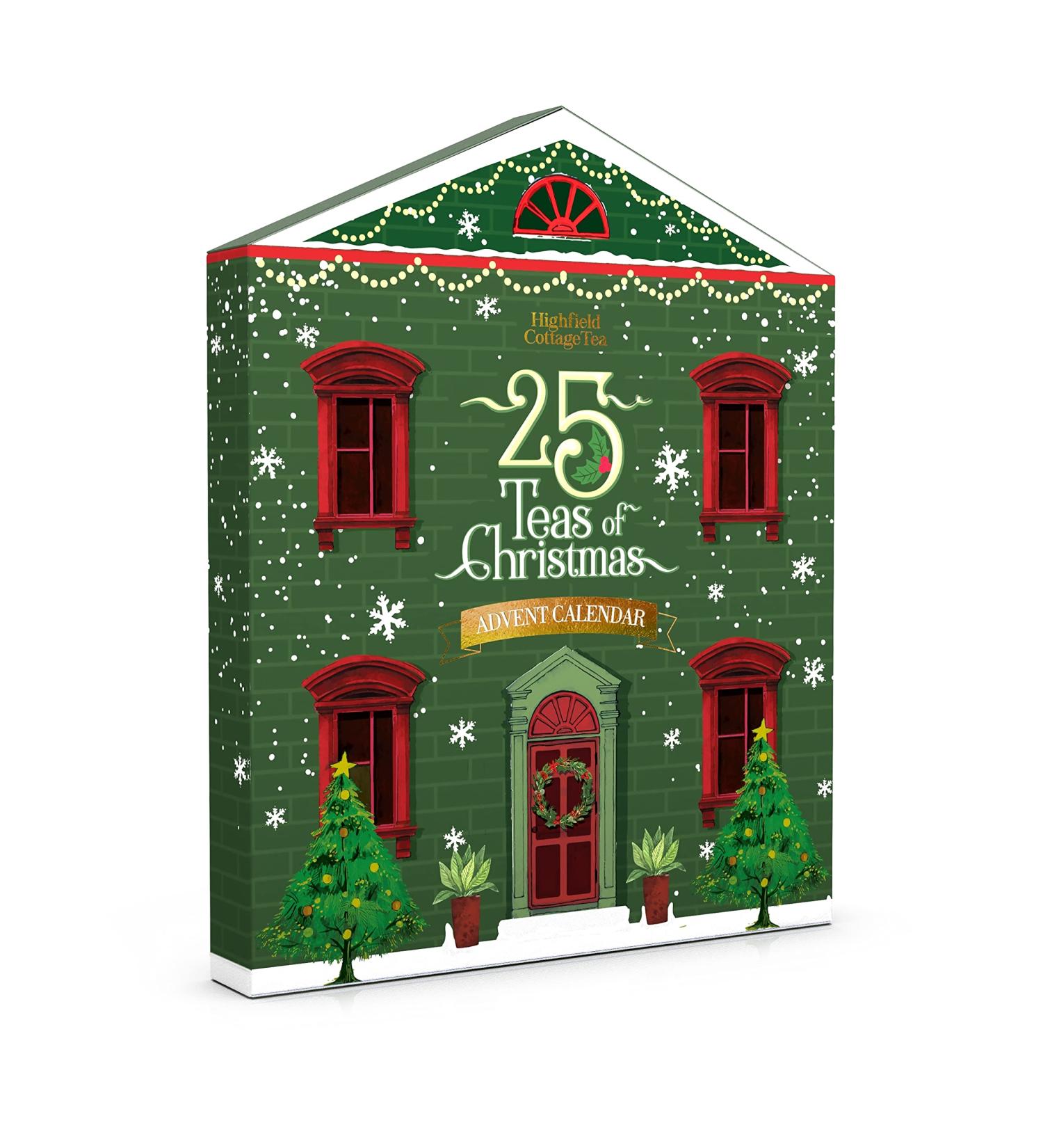 Highfield Cottage Tea Advent Calendar Tea Gift Set - 25 Assorted Teabags English Breakfast Earl Grey Camomile Chai Tea Afternoon Peppermint Rose Blush Summer Berry 46.1g/1.62oz  - Buy Online on SooperMarket.com