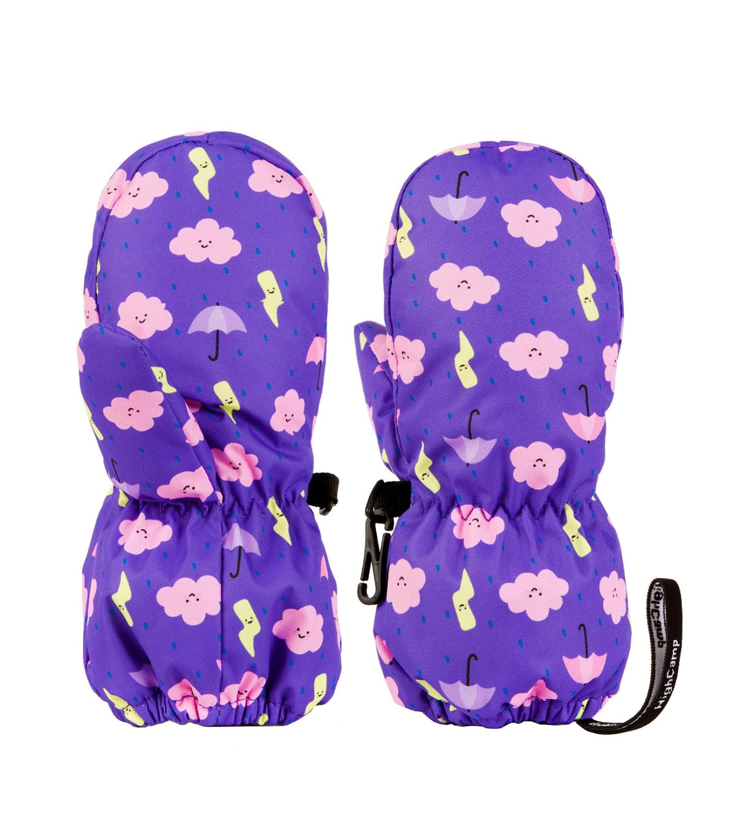 HIGHCAMP Baby Exclusive Winter Snow Ski Mitten Gloves Waterproof XS (3-5 Y) Viola-i - Buy Online on SooperMarket.com
