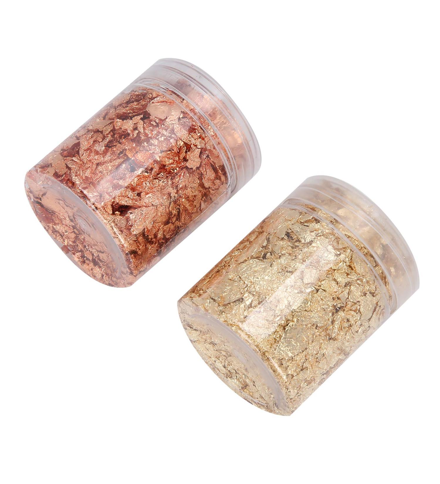 Manicure Gold Foil Plastic Storage Box 5g Sturdy Gold Foil for Acrylic Paint Nail Art Manicures Photo Frames - Buy Online on SooperMarket.com