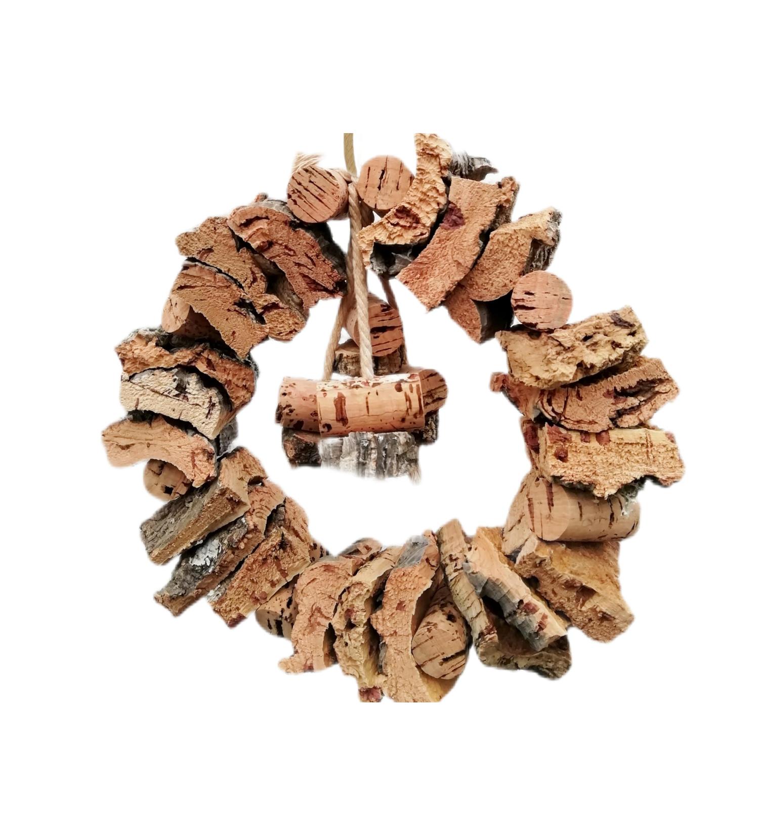 Large Cork Ring XL for Birds | Swing Play & Nibble | Perfect for Large Birds | Eco-Friendly Cork Bark - Buy Online on SooperMarket.com